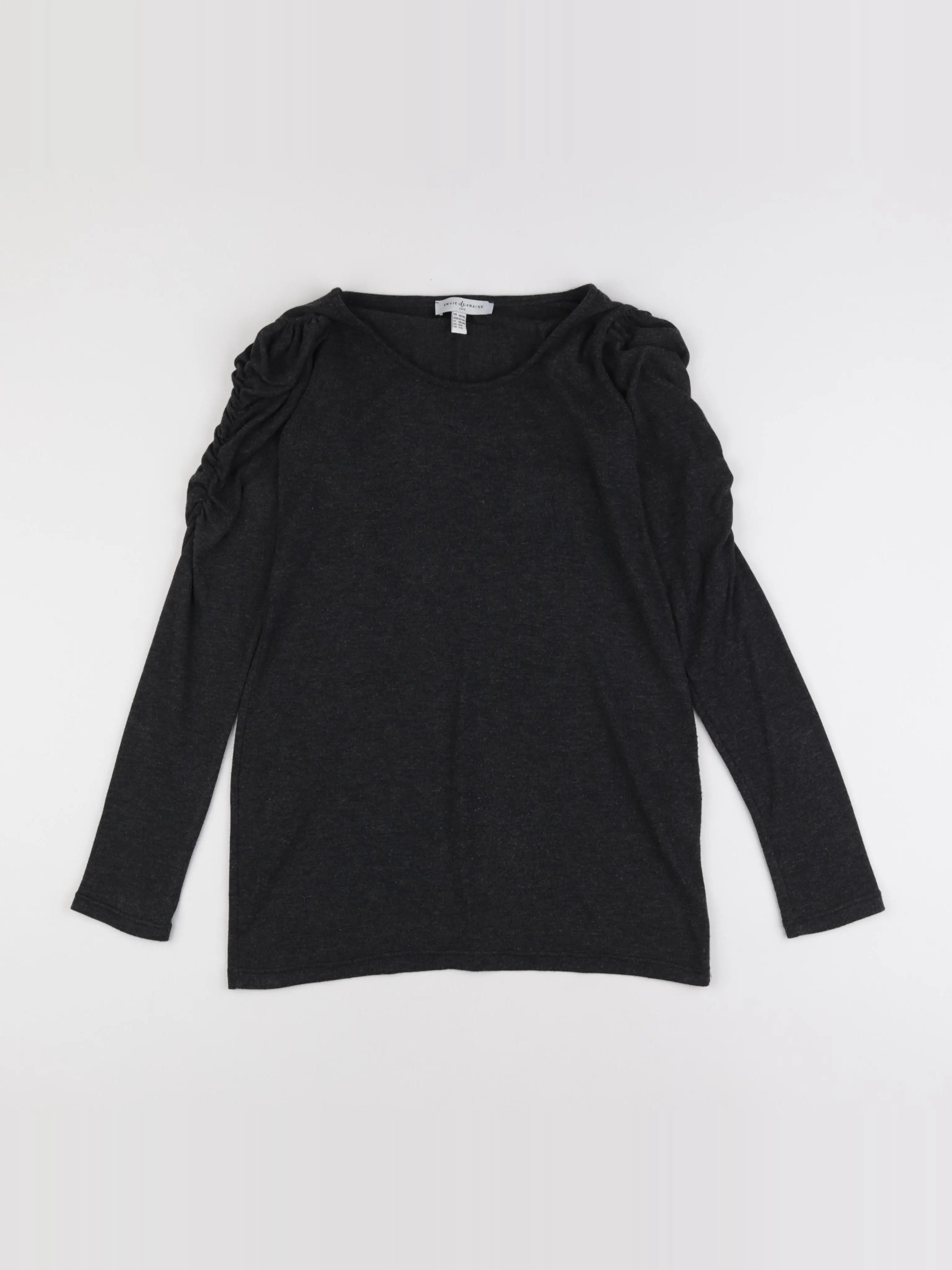 Envie de fraise - tee-shirt grossesse gris - 34 à 36