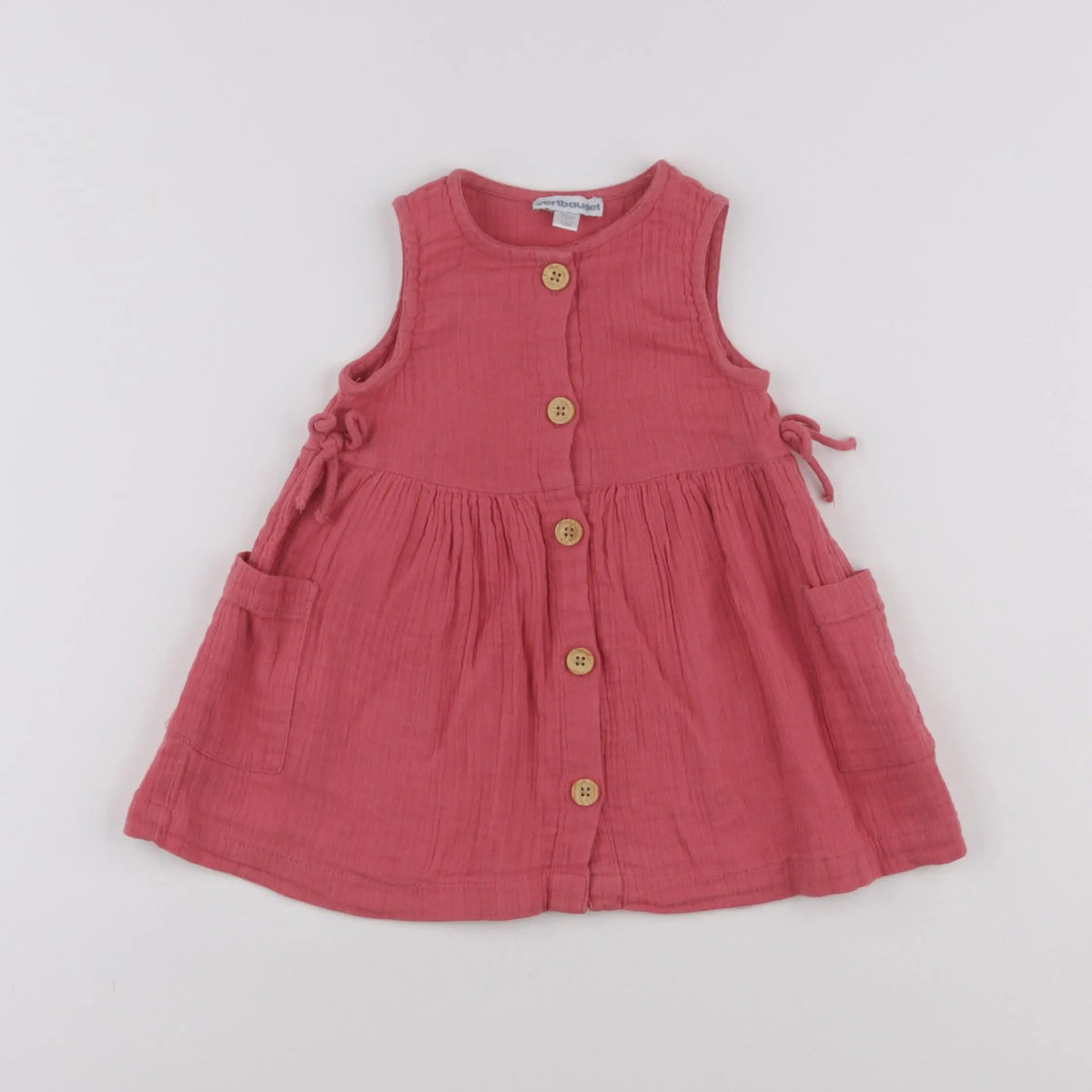 Vertbaudet - robe rose - 12 mois