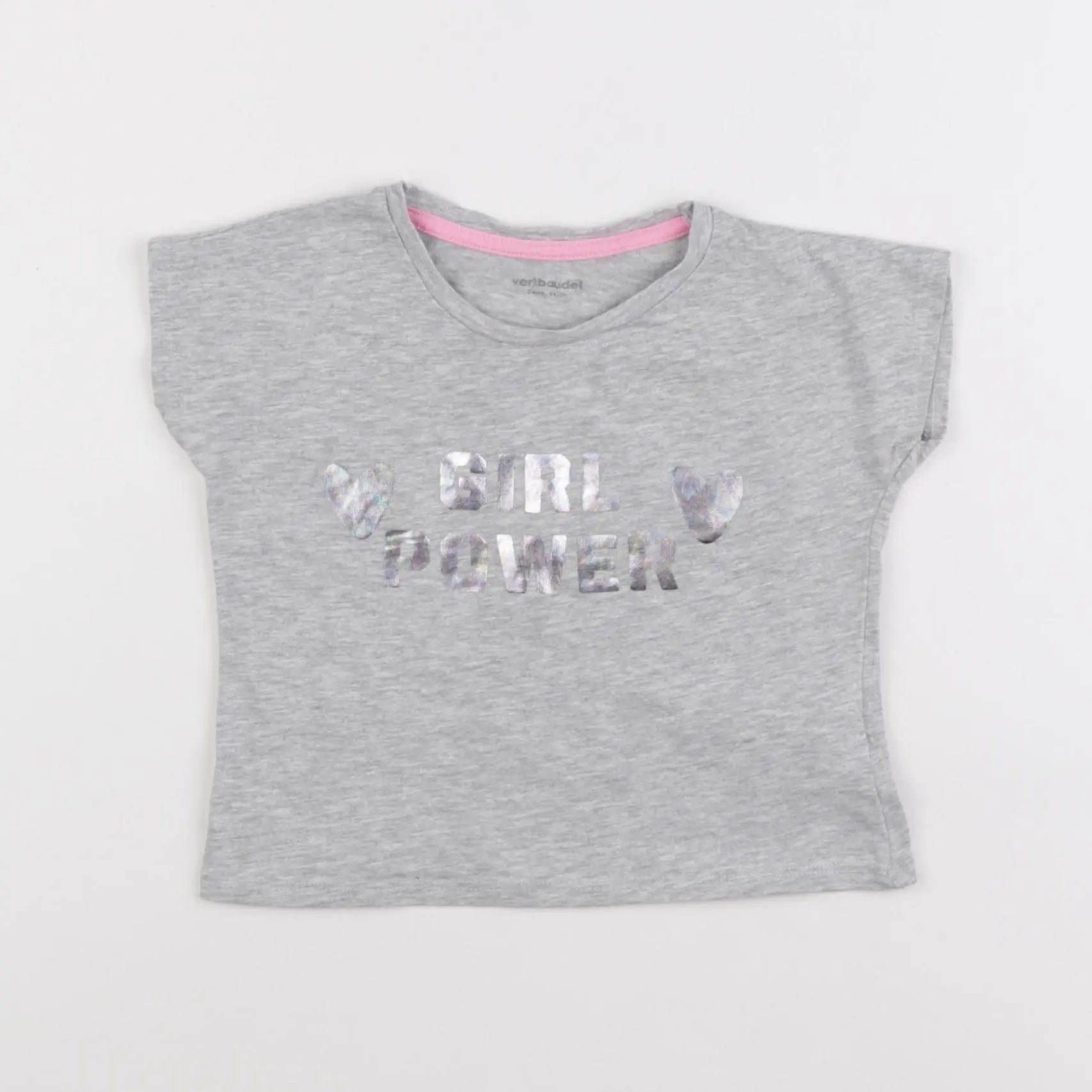Vertbaudet - tee-shirt gris - 2 ans