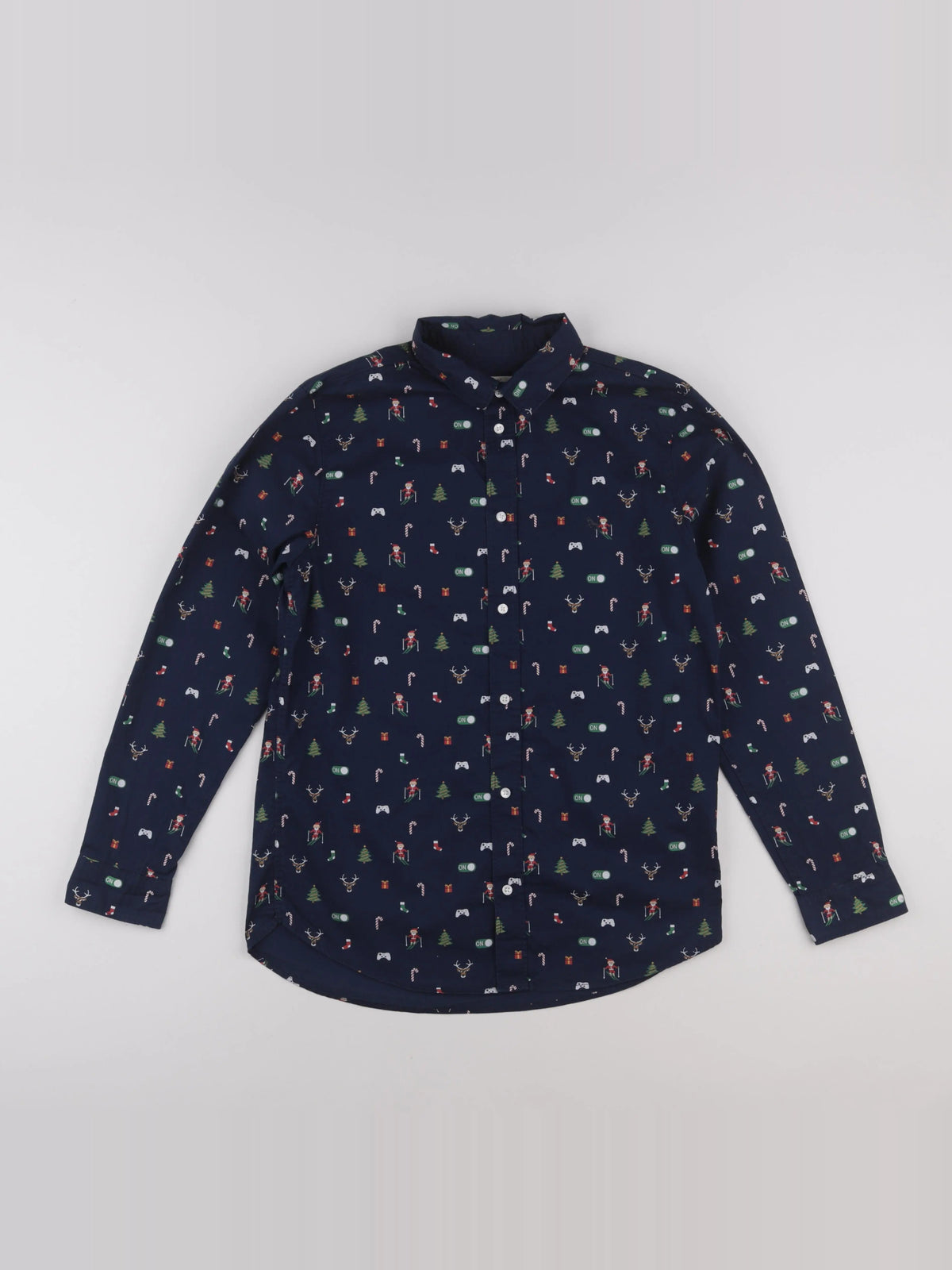 H&M - chemise bleu - 14 ans