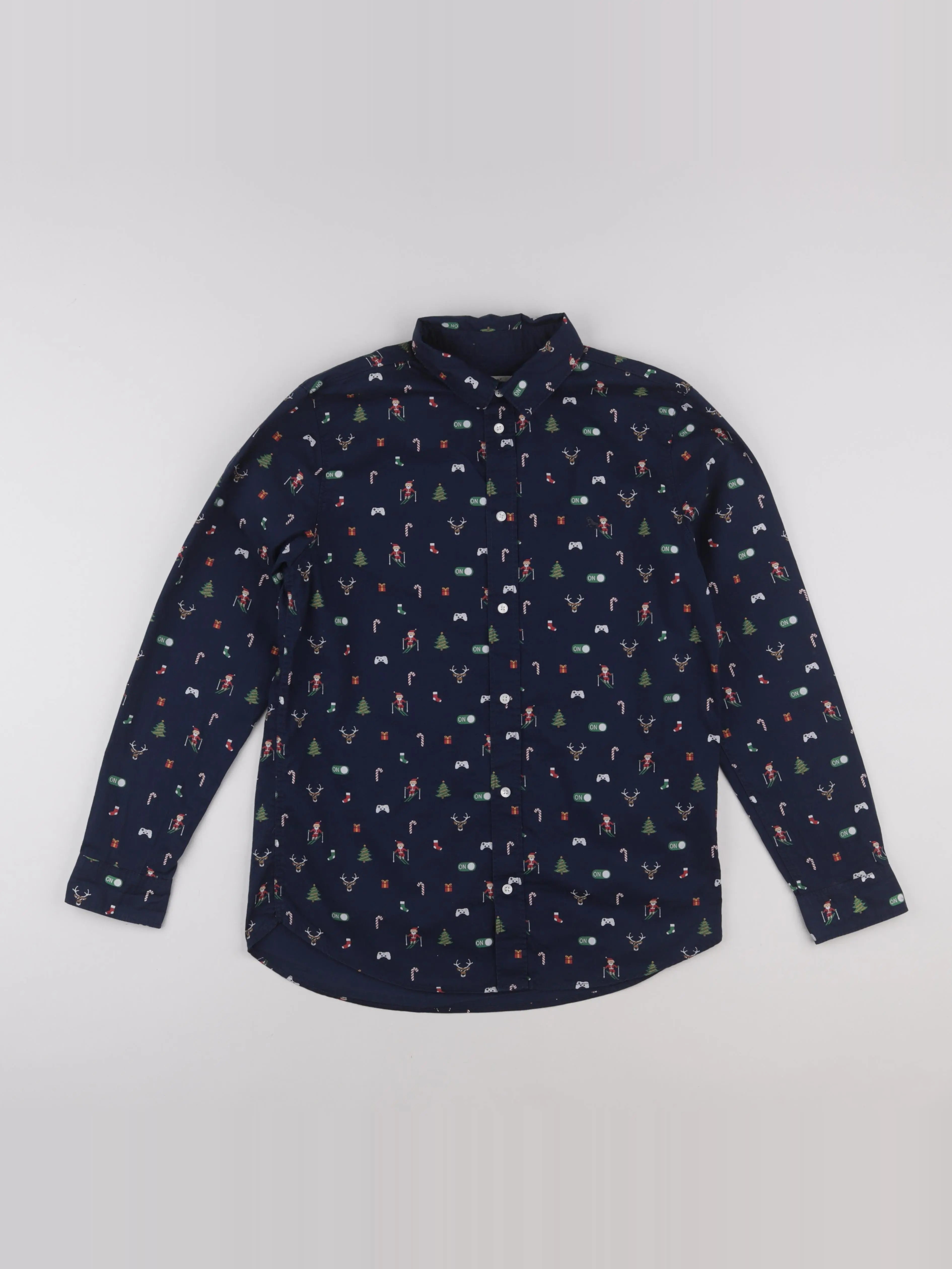 H&M - chemise bleu - 14 ans