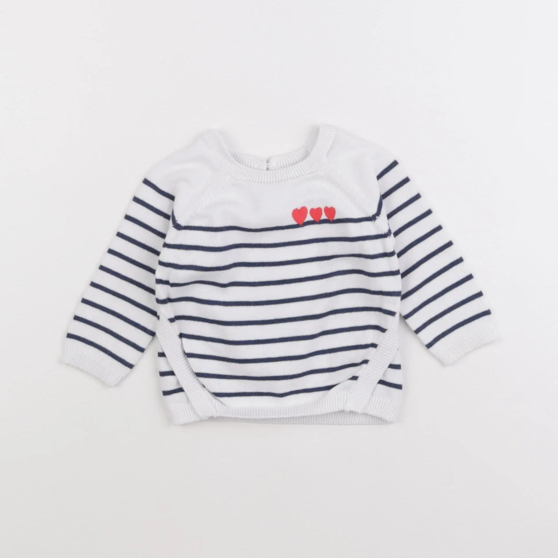 Vertbaudet - pull bleu - 6 mois