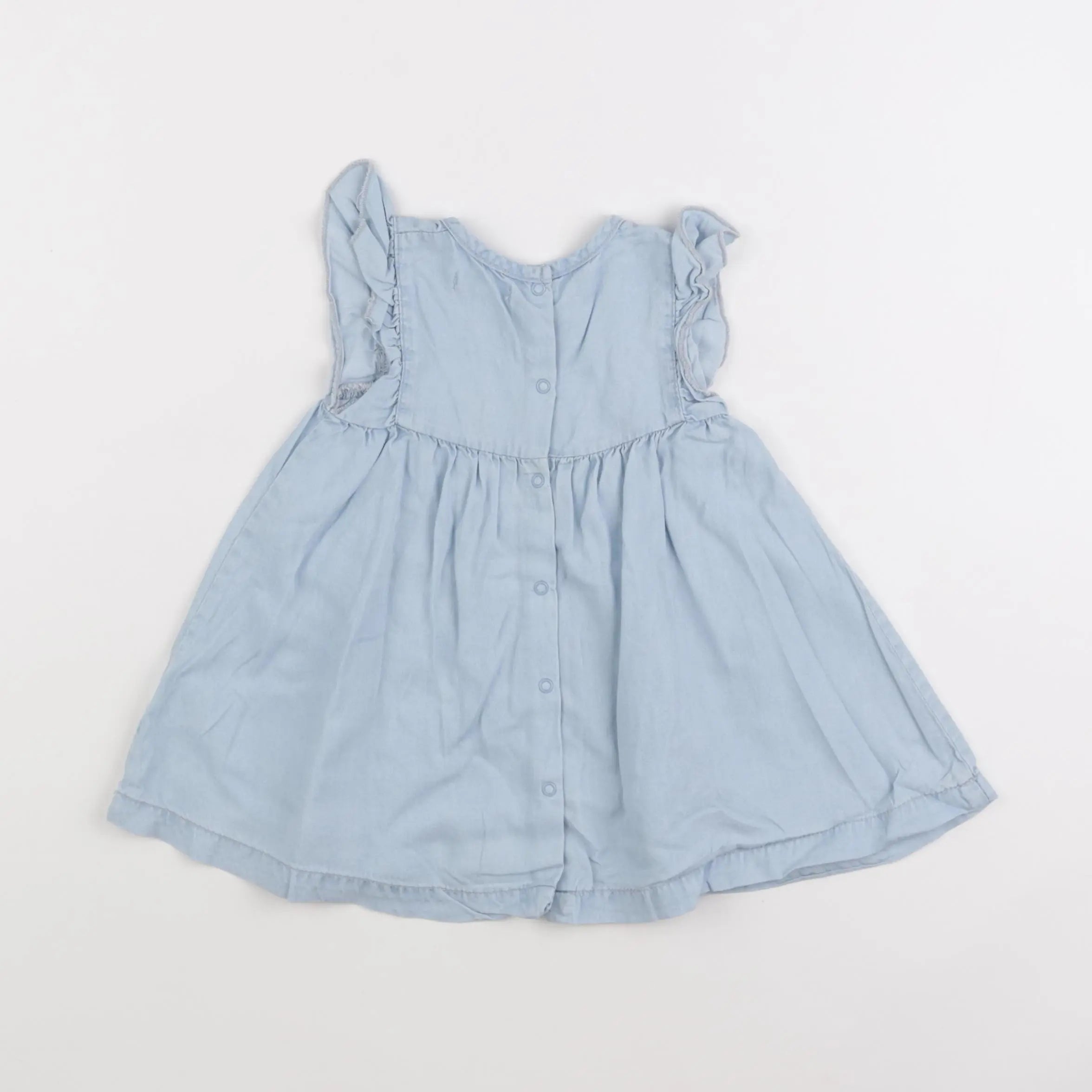 Vertbaudet - robe bleu - 9 mois