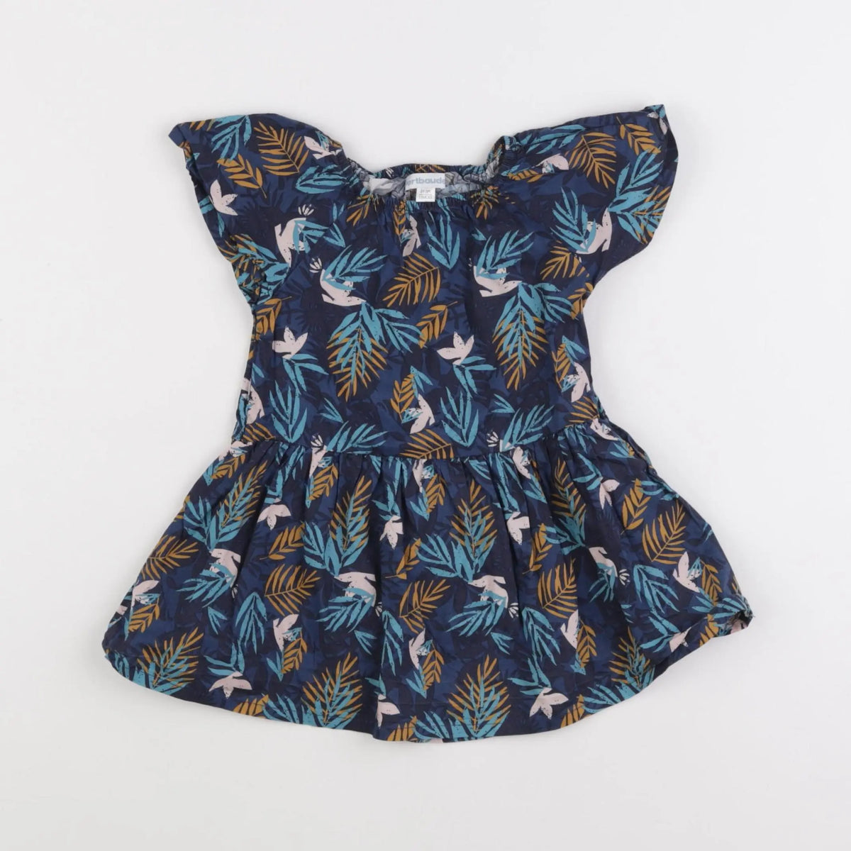 Vertbaudet - robe bleu - 18 mois