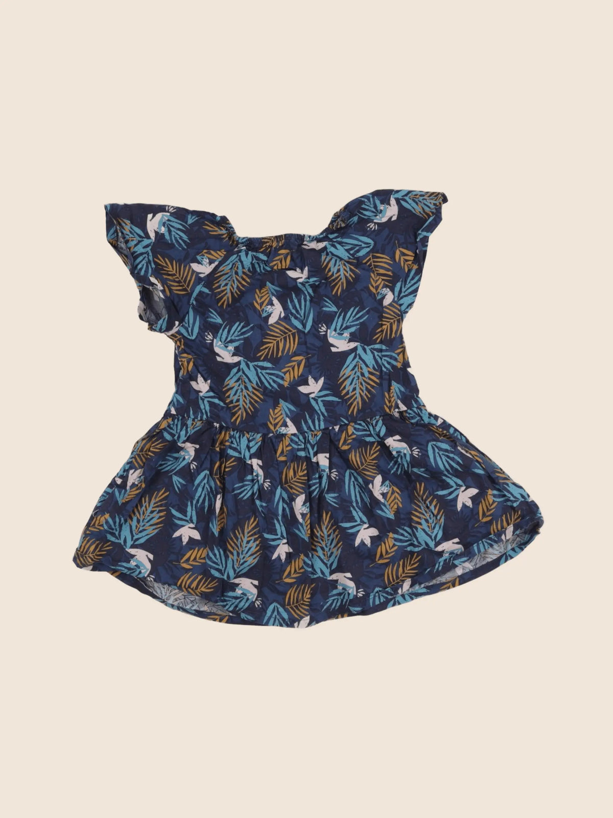 Vertbaudet - robe bleu - 18 mois