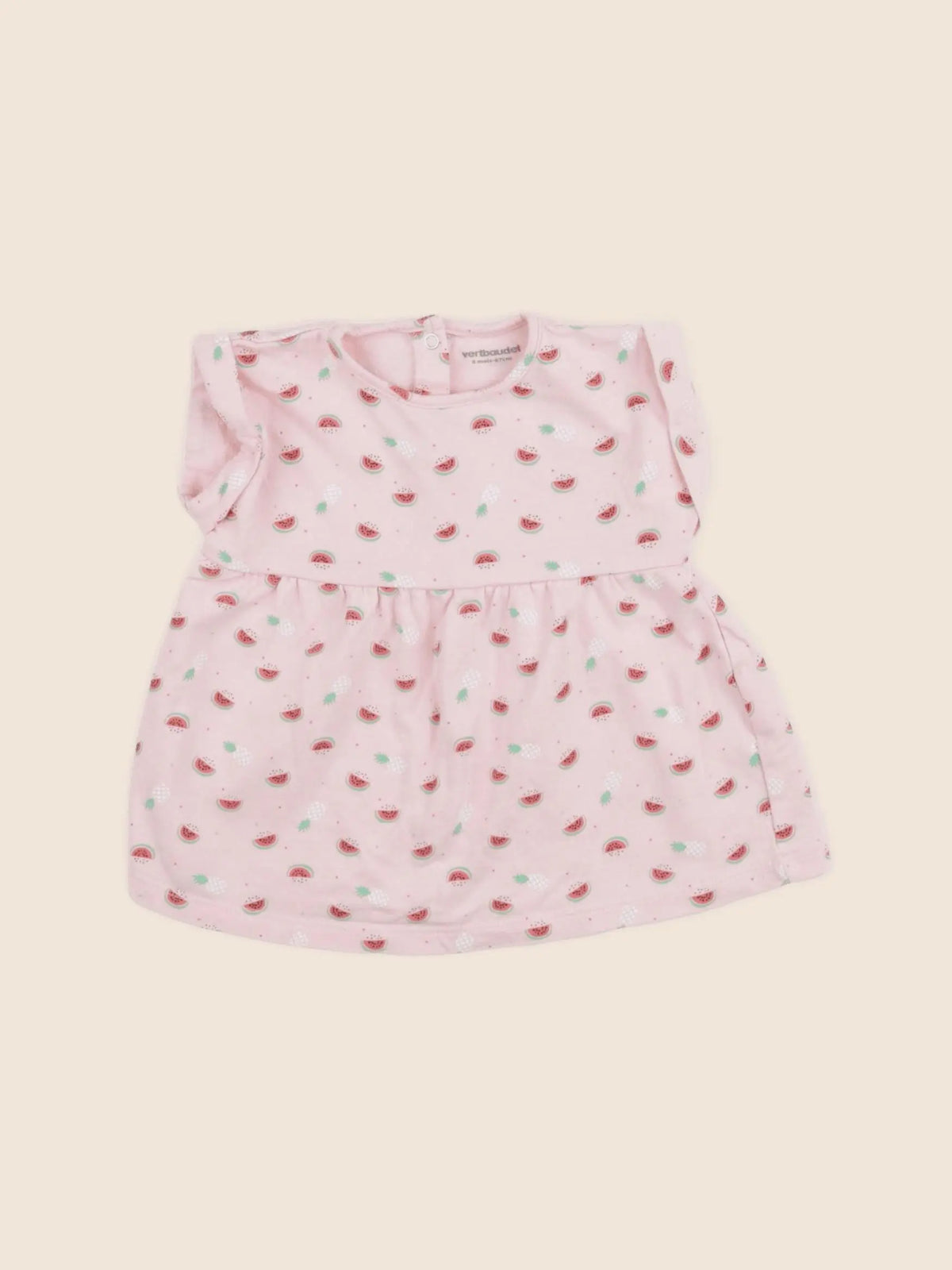 Vertbaudet - tee-shirt rose - 6 mois