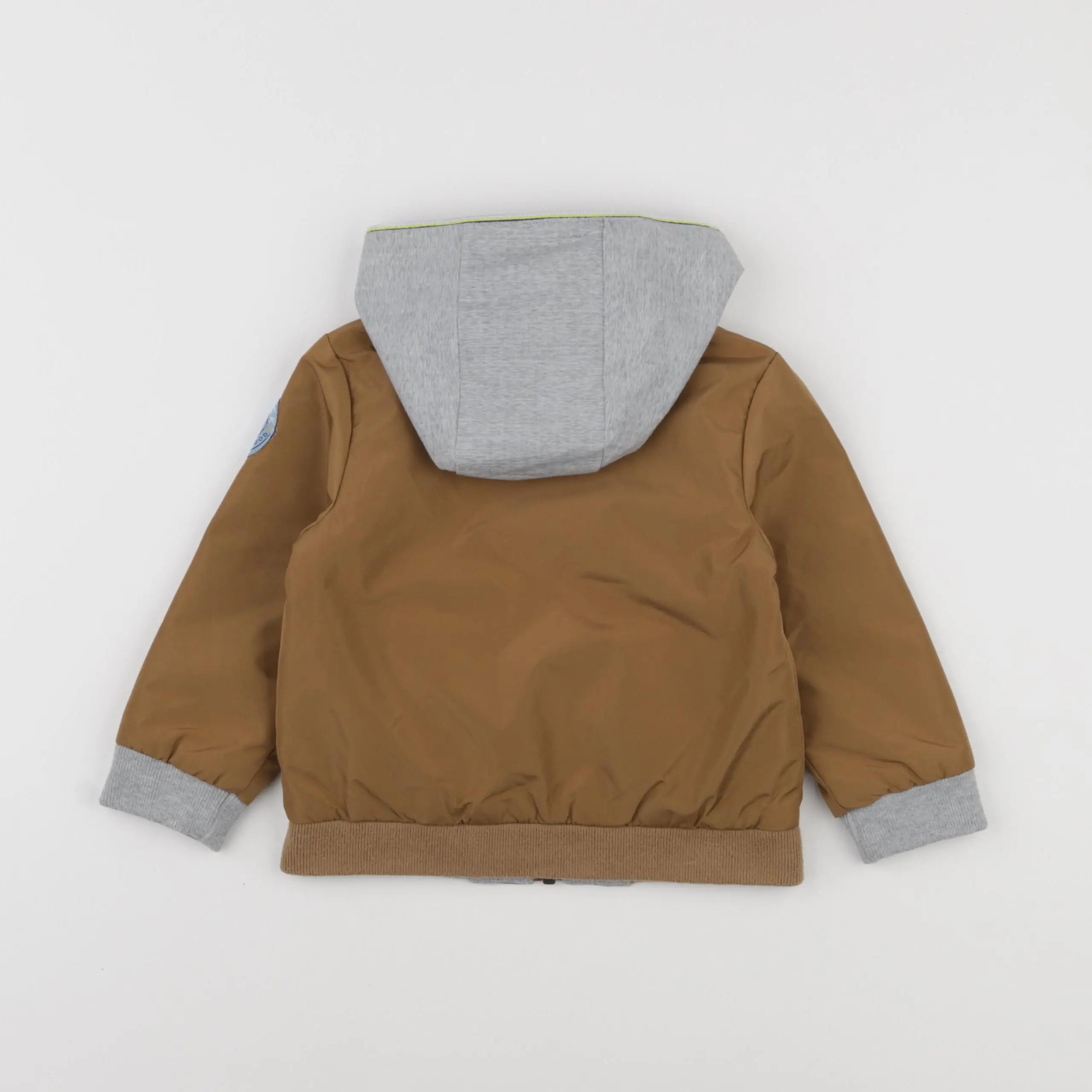IKKS - veste réversible gris, marron - 18 mois
