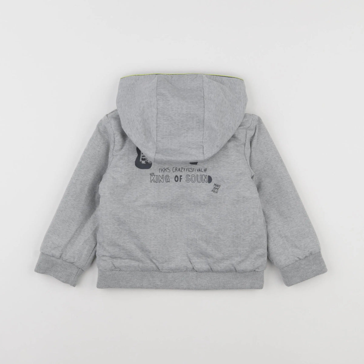 IKKS - veste réversible gris, marron - 18 mois