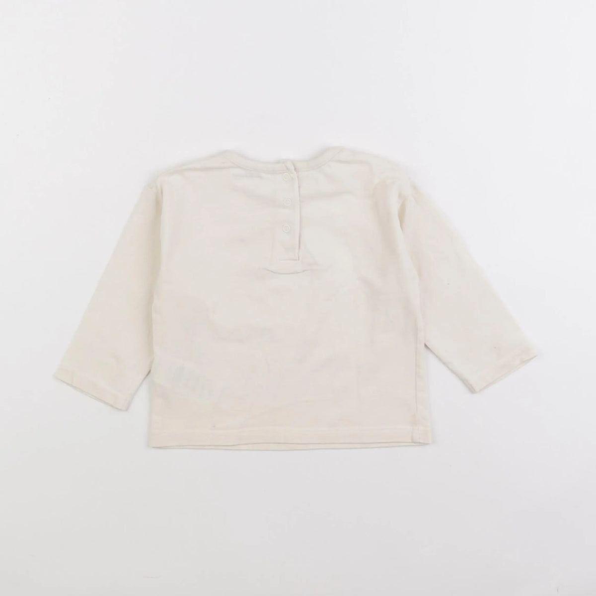 Vertbaudet - tee-shirt beige - 12 mois