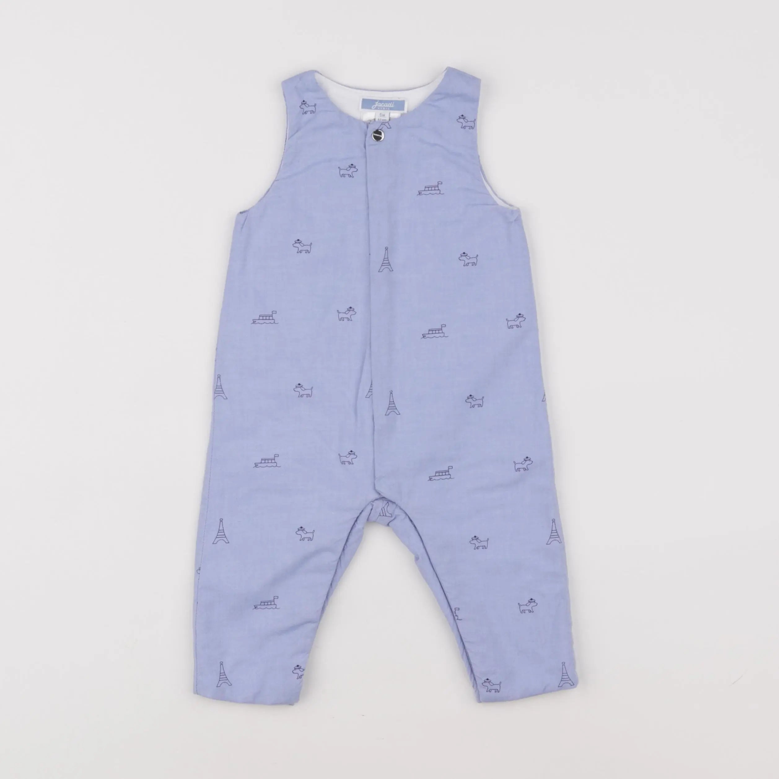 Jacadi - combinaison bleu - 6 mois