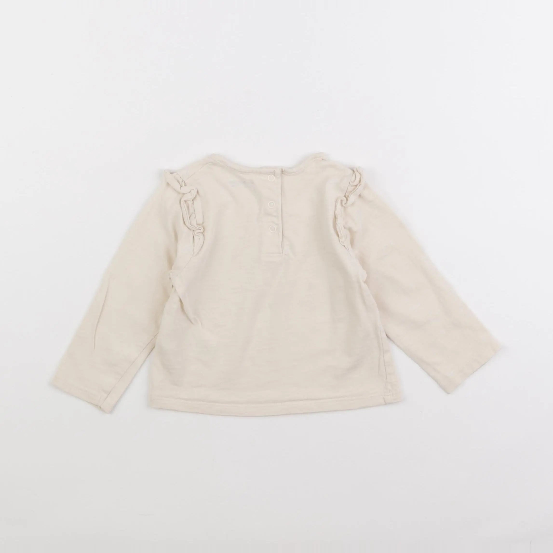 Vertbaudet - tee-shirt beige - 18 mois