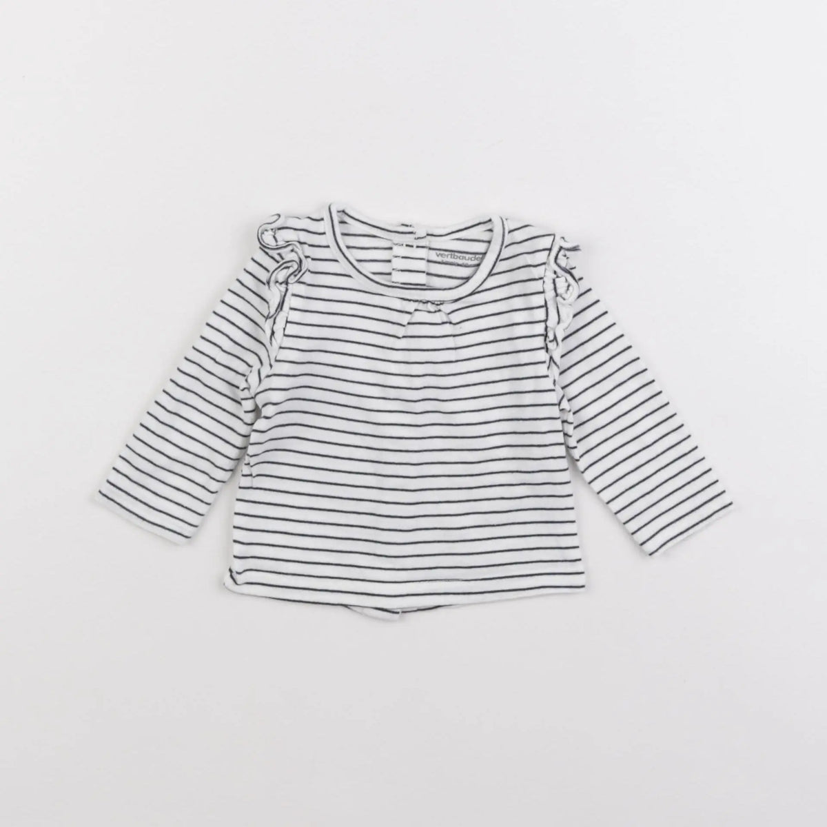 Vertbaudet - tee-shirt blanc - 3 mois