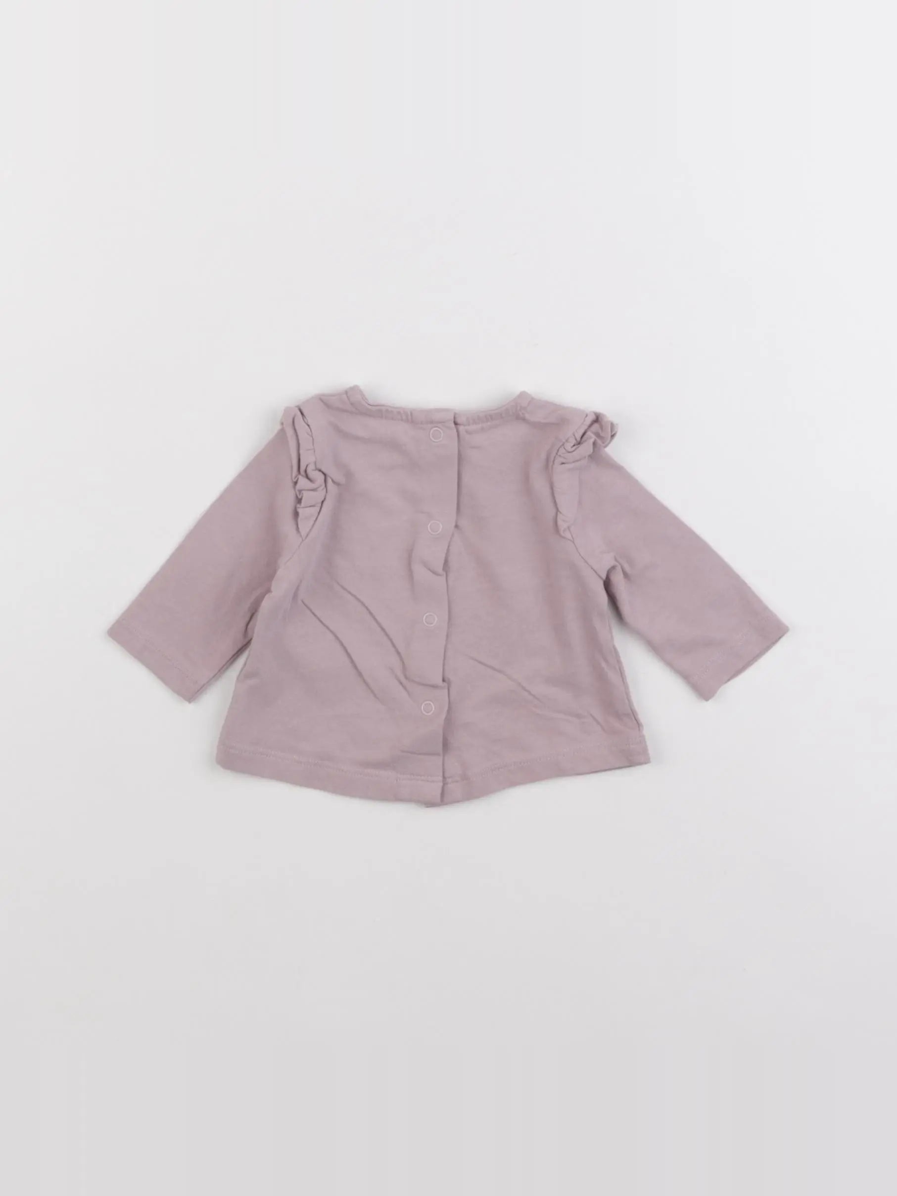 Vertbaudet - tee-shirt violet - 1 mois