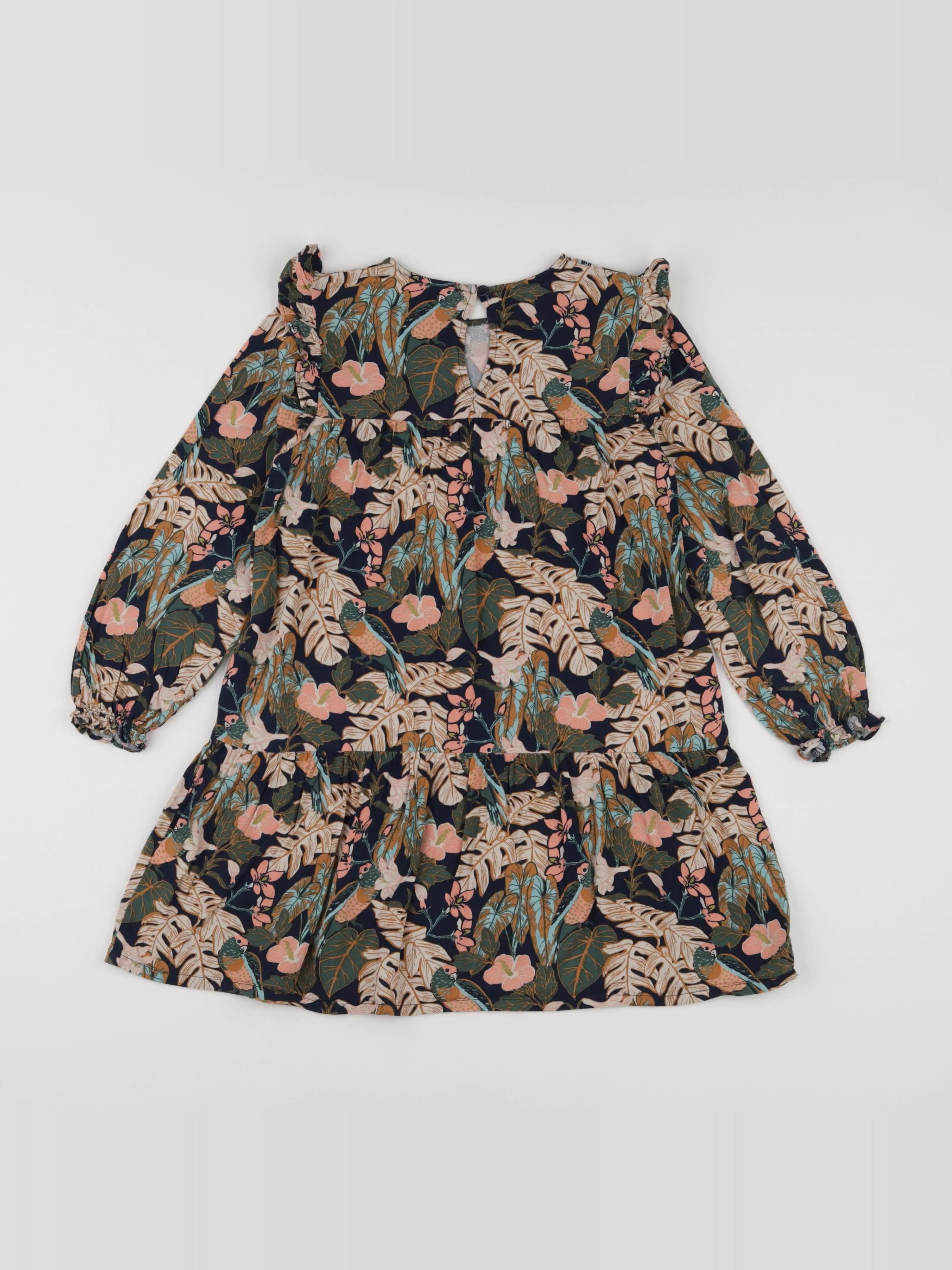 Vertbaudet - robe multicolore - 8 ans