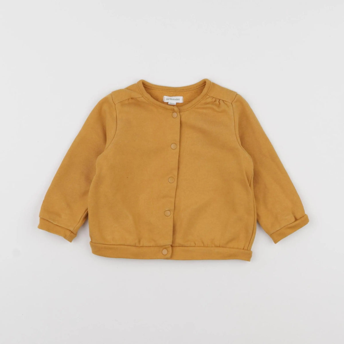 Vertbaudet - sweat jaune - 18 mois