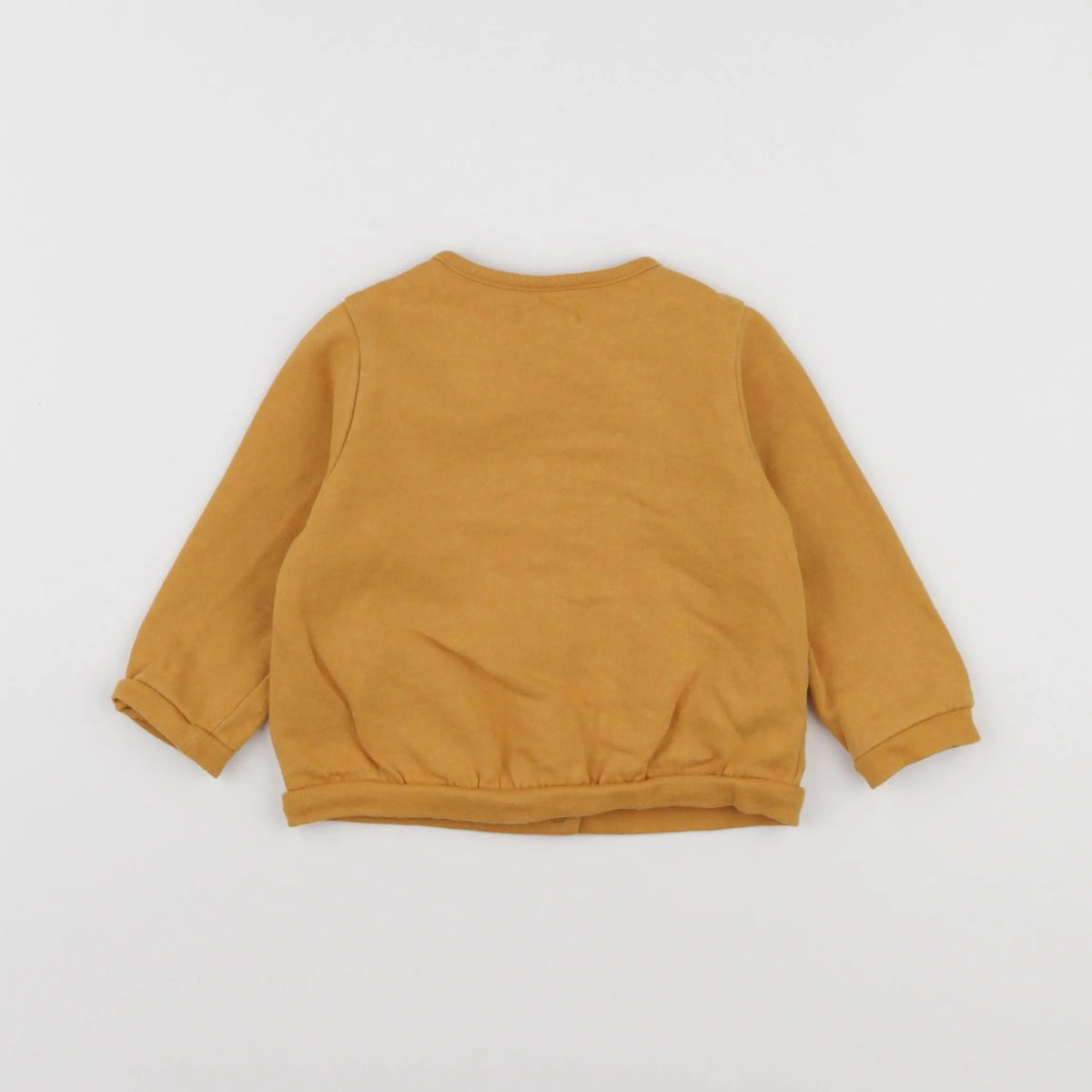 Vertbaudet - sweat jaune - 18 mois