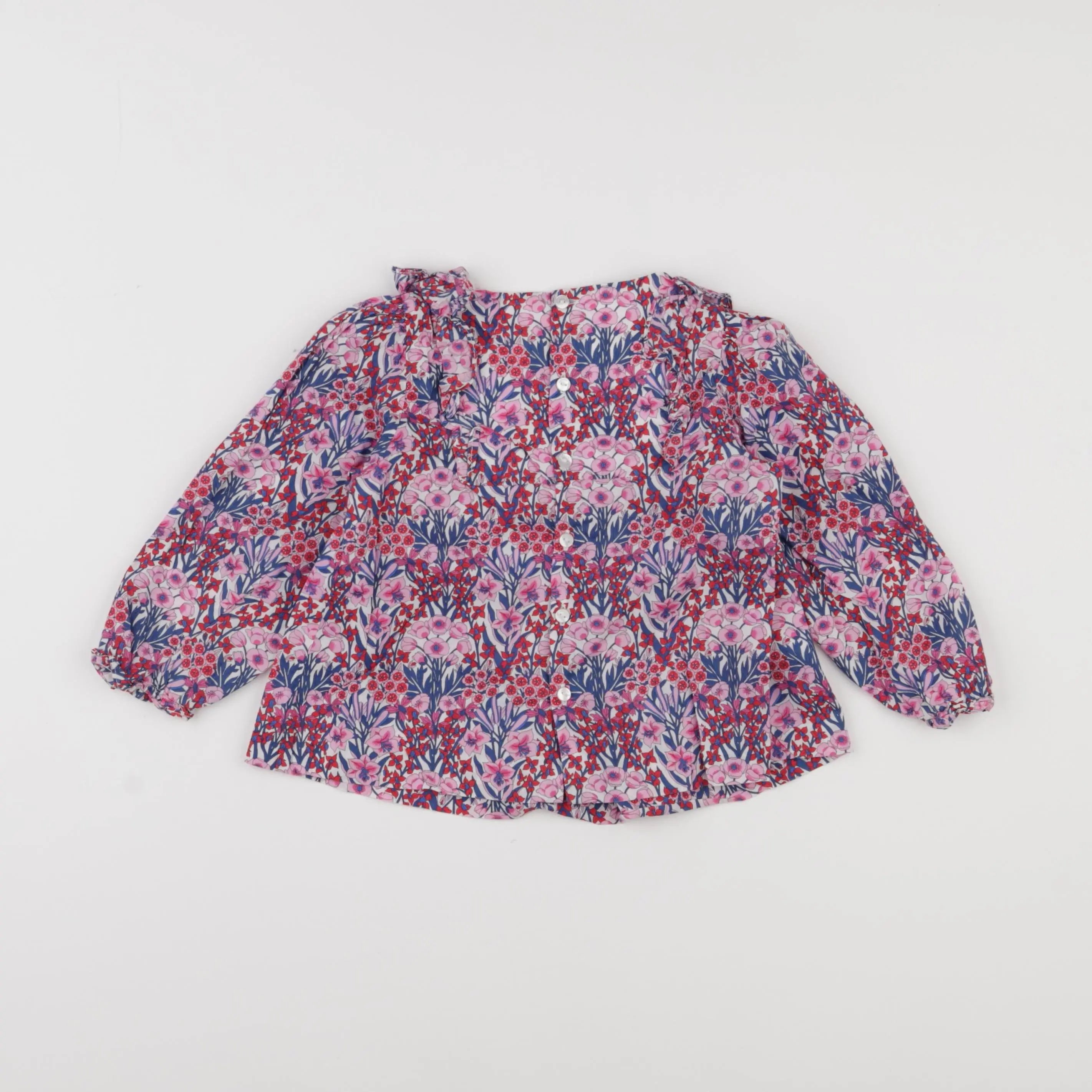 Jacadi - blouse liberty multicolore - 36 mois