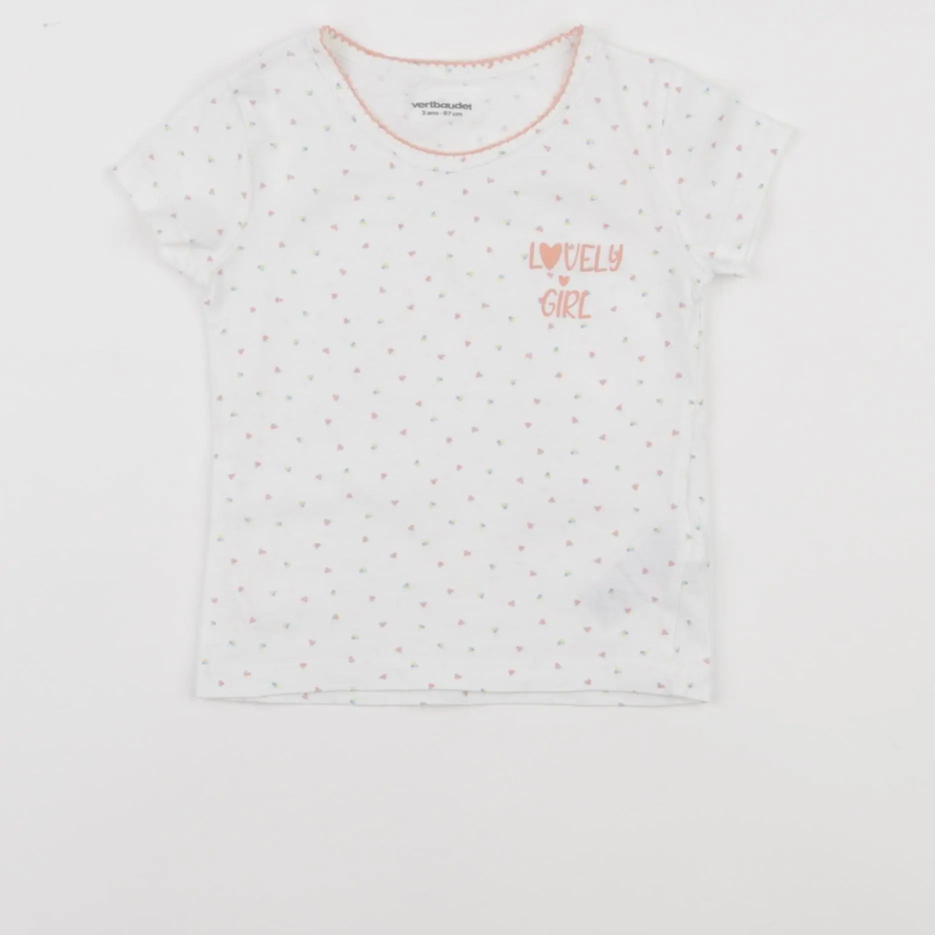 Vertbaudet - maillot de corps blanc - 3 ans