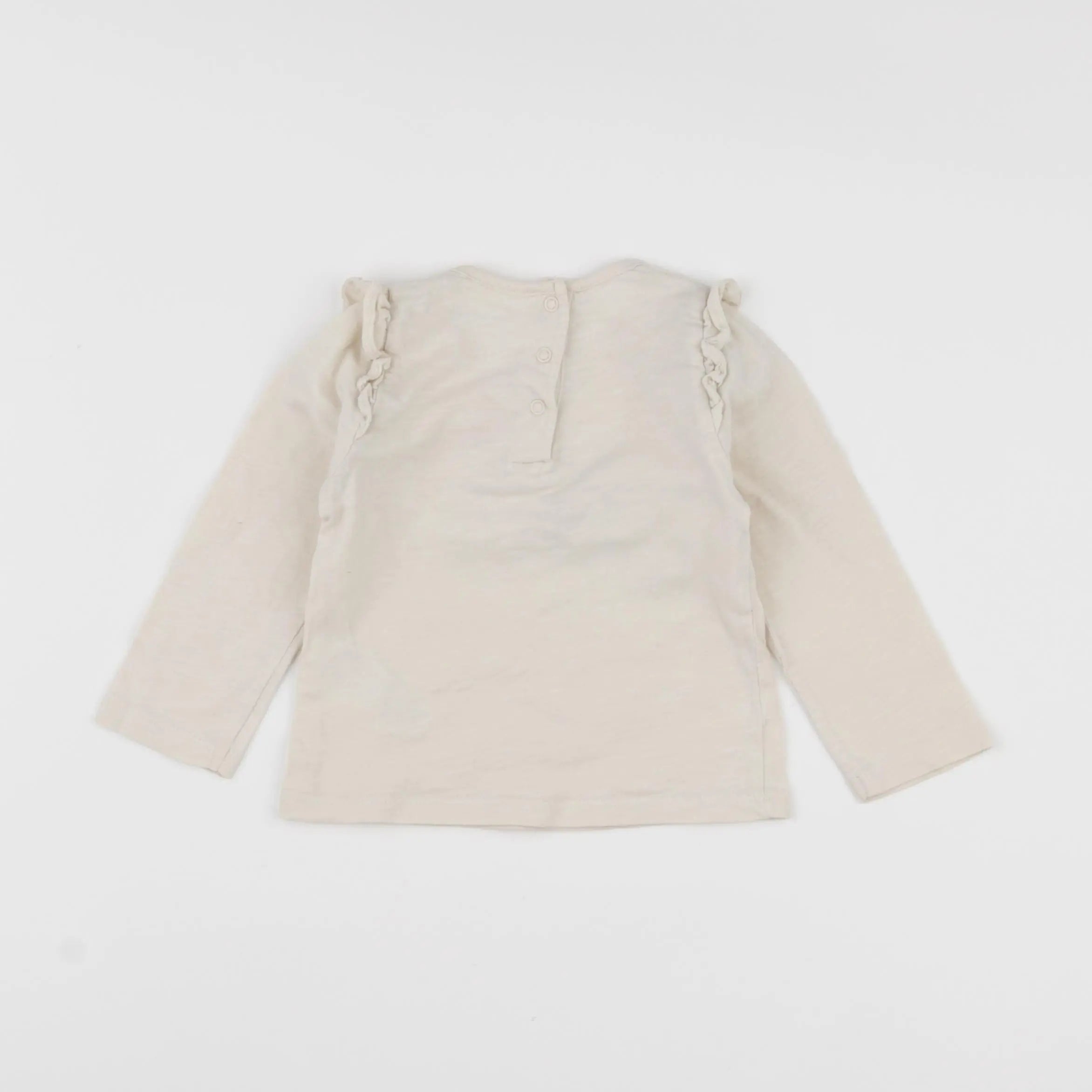 Vertbaudet - tee-shirt beige - 12 mois