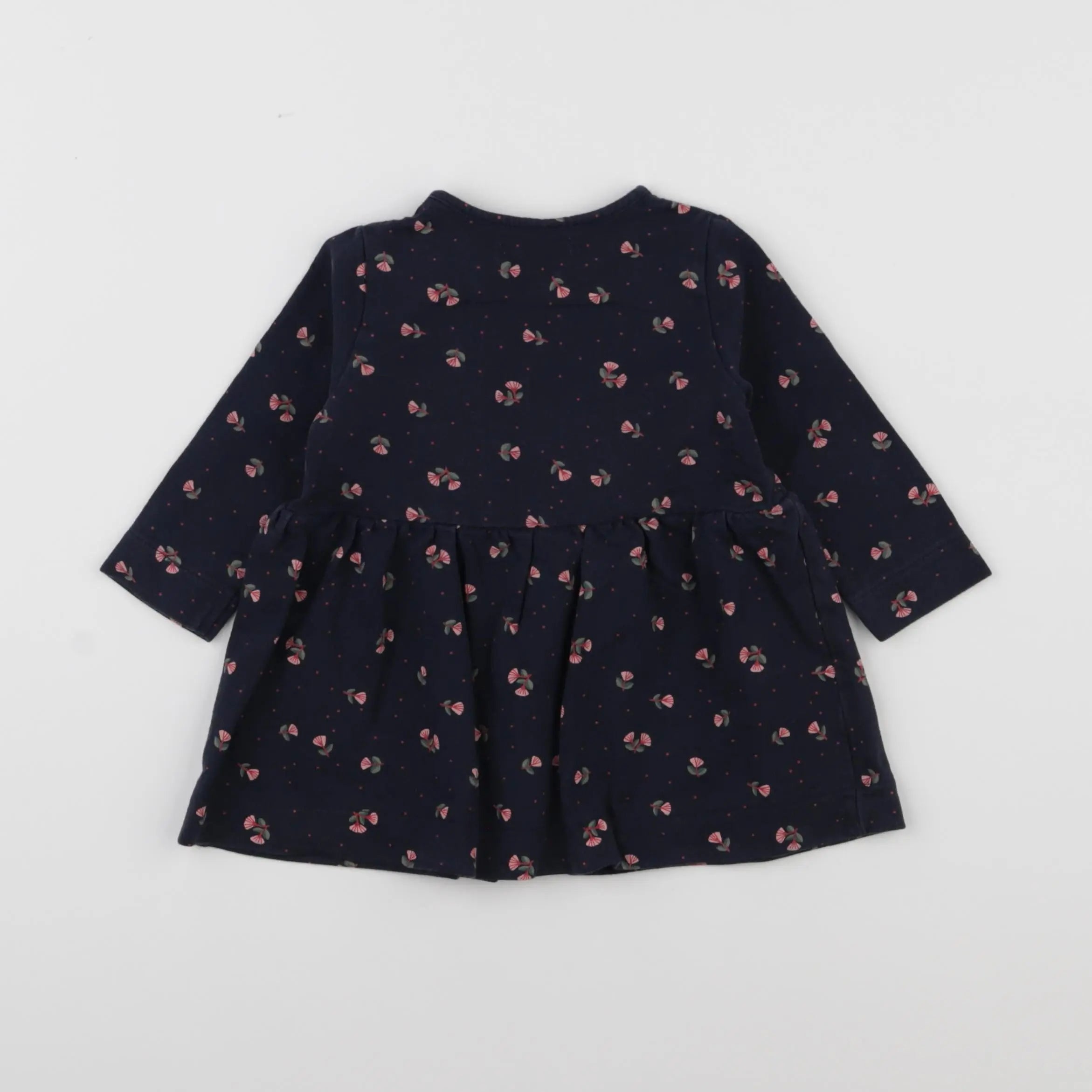 Vertbaudet - robe bleu - 9 mois