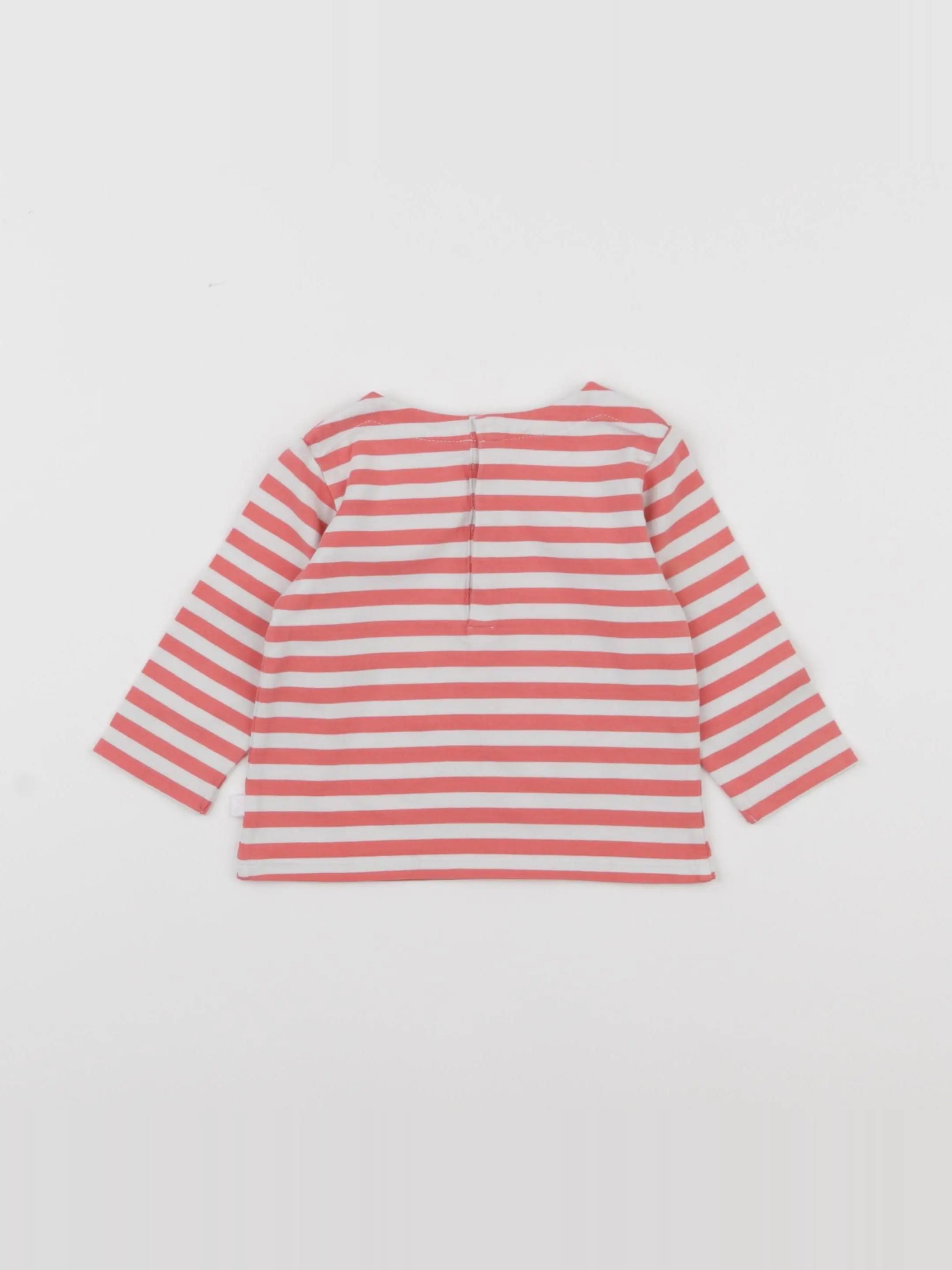 Jacadi - tee-shirt blanc, rose - 6 mois