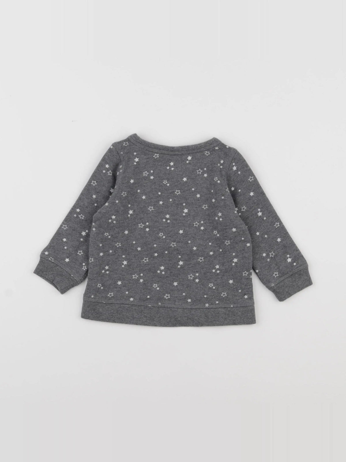 H&M - sweat gris - 3/6 mois