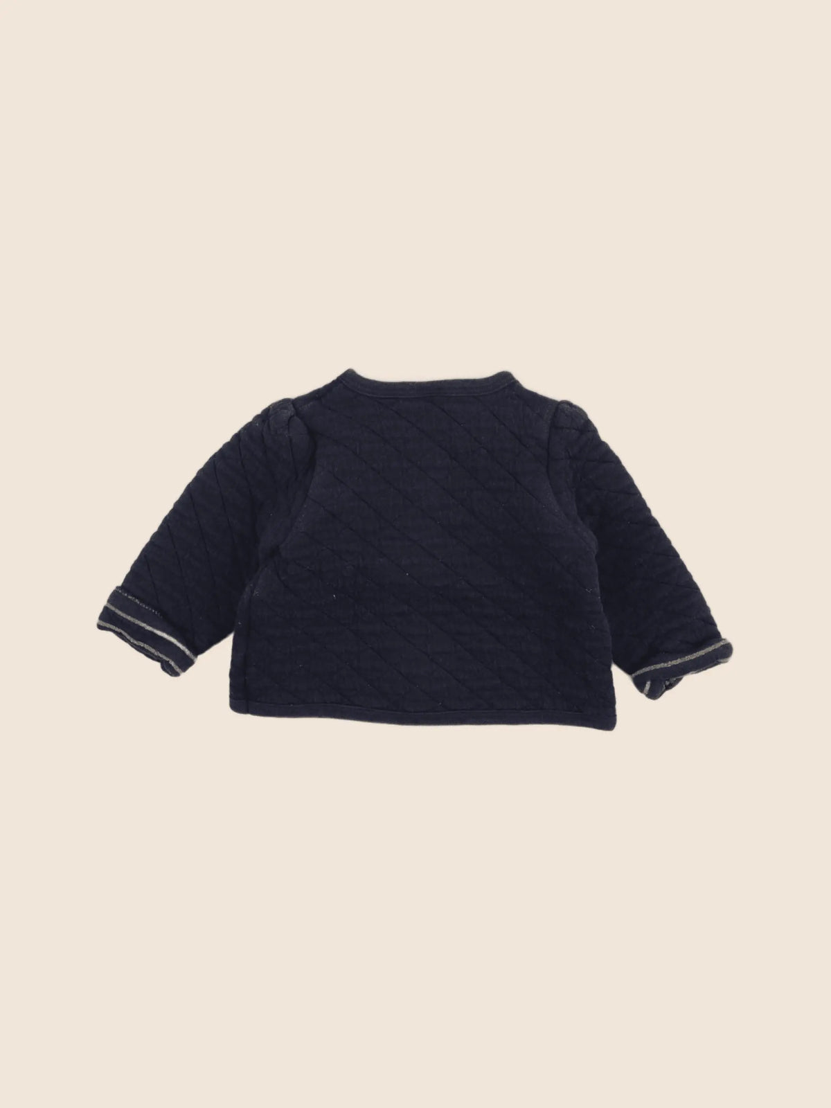 Petit Bateau - sweat bleu, or - 6 mois