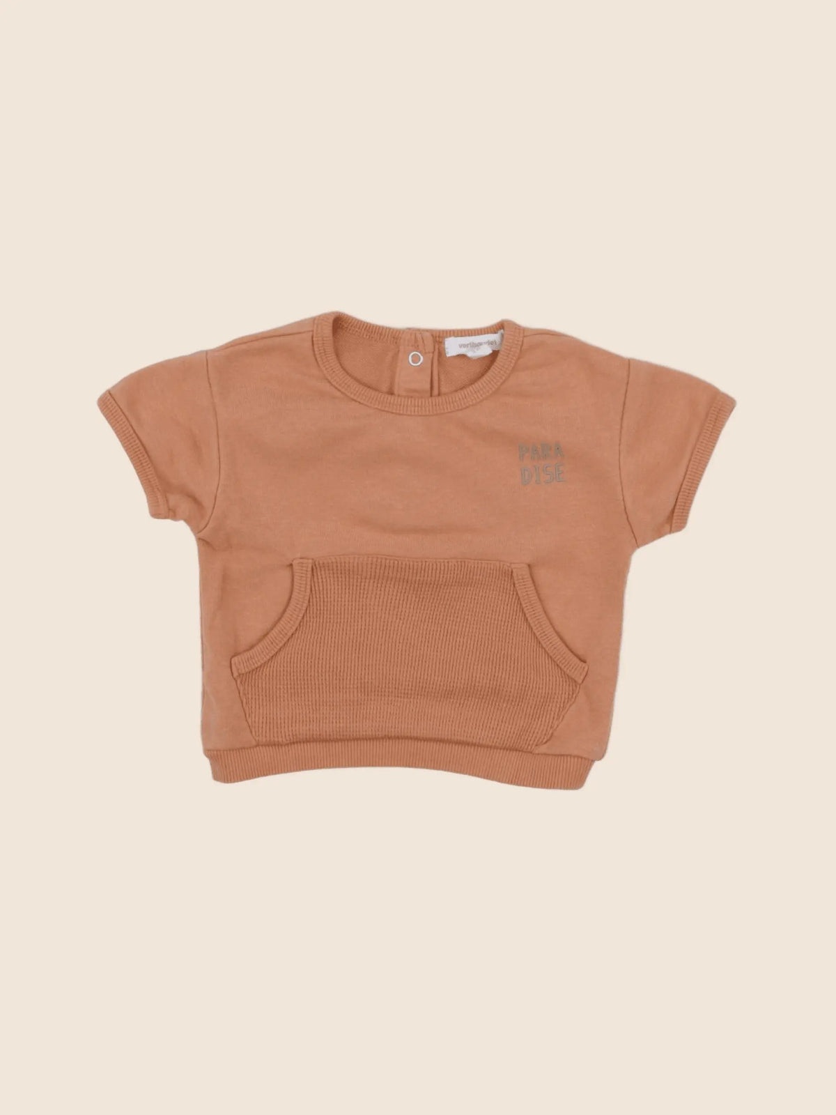 Vertbaudet - sweat orange - 3 mois