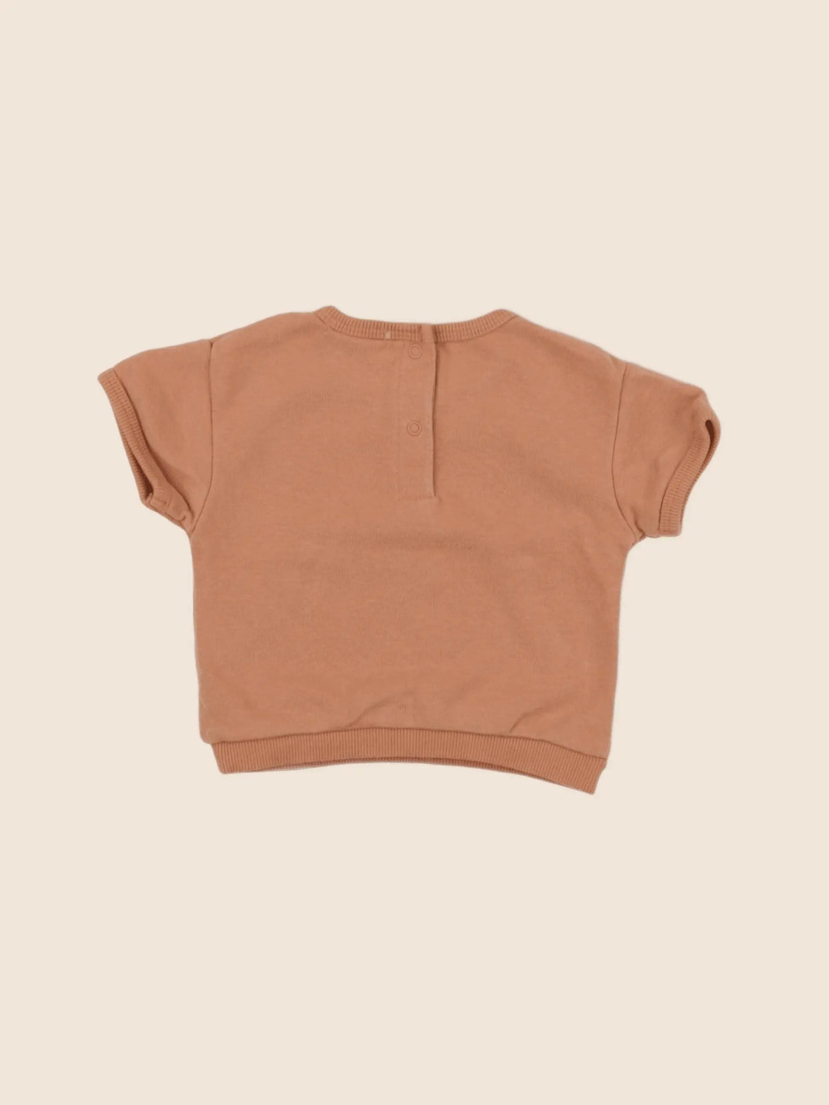 Vertbaudet - sweat orange - 3 mois
