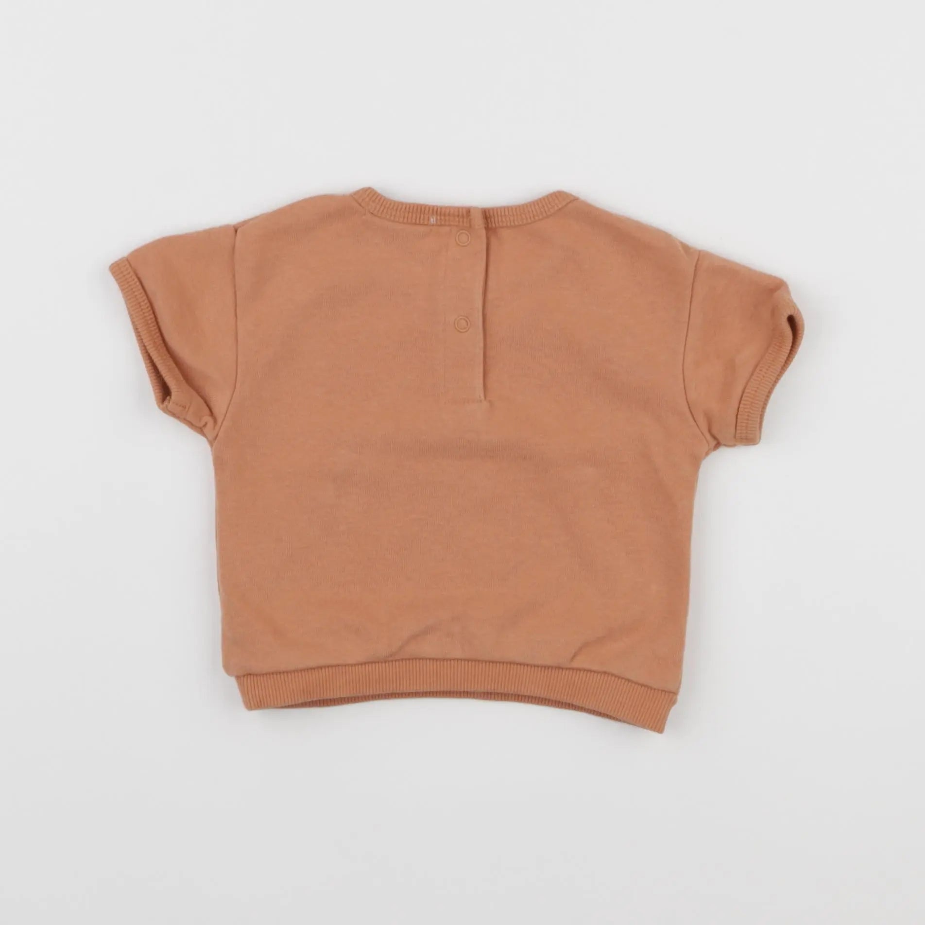 Vertbaudet - sweat orange - 3 mois