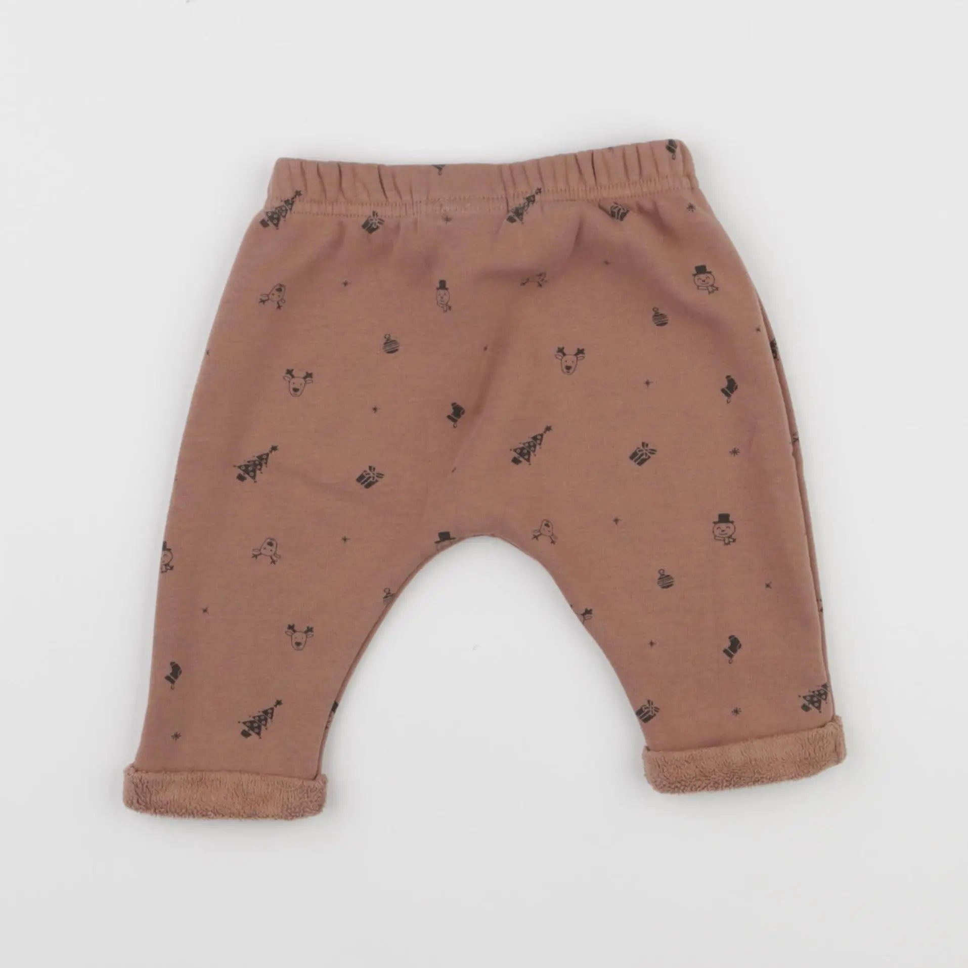 Vertbaudet - sarouel marron - 6 mois