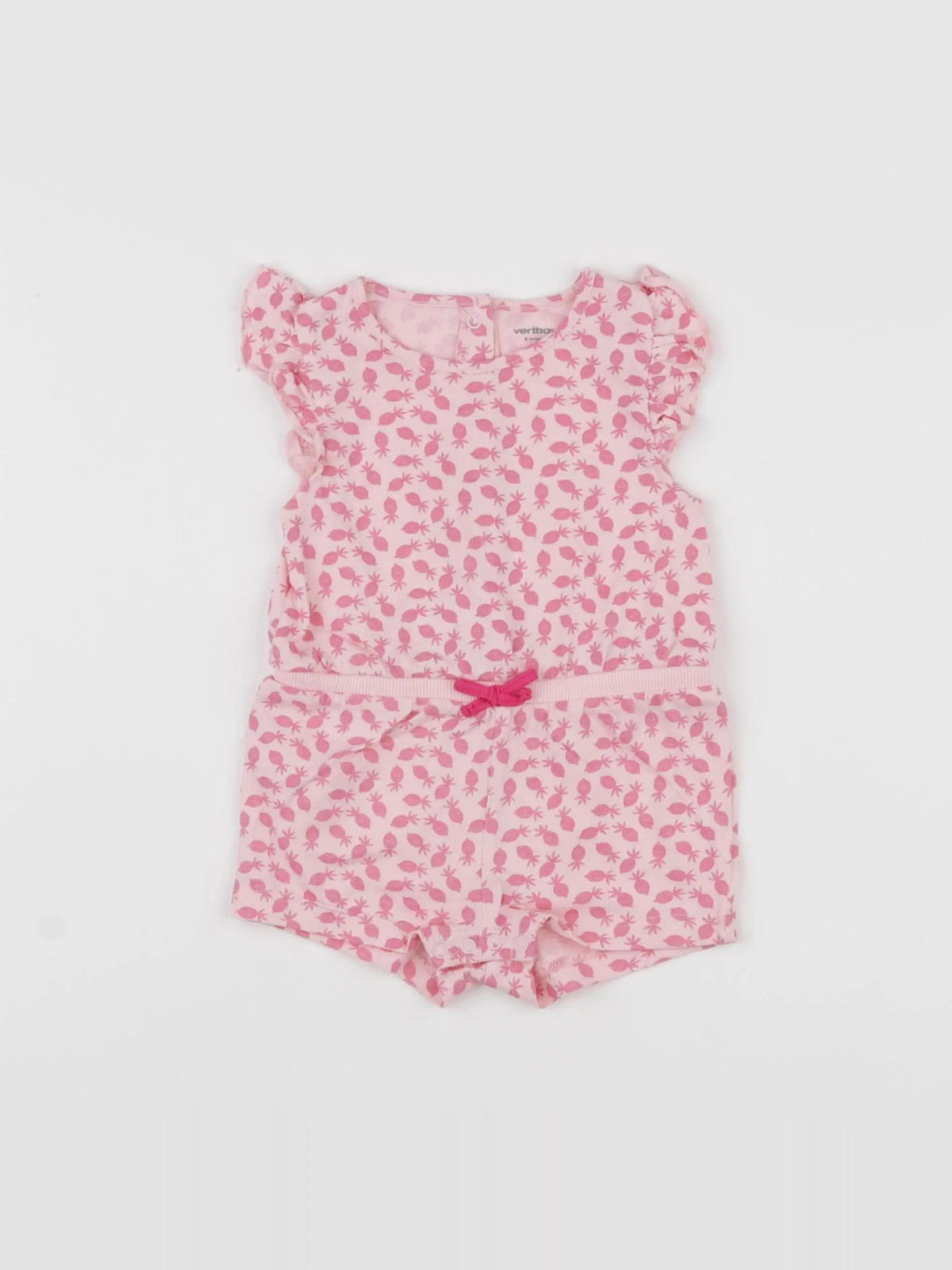 Vertbaudet - combinaison rose - 6 mois