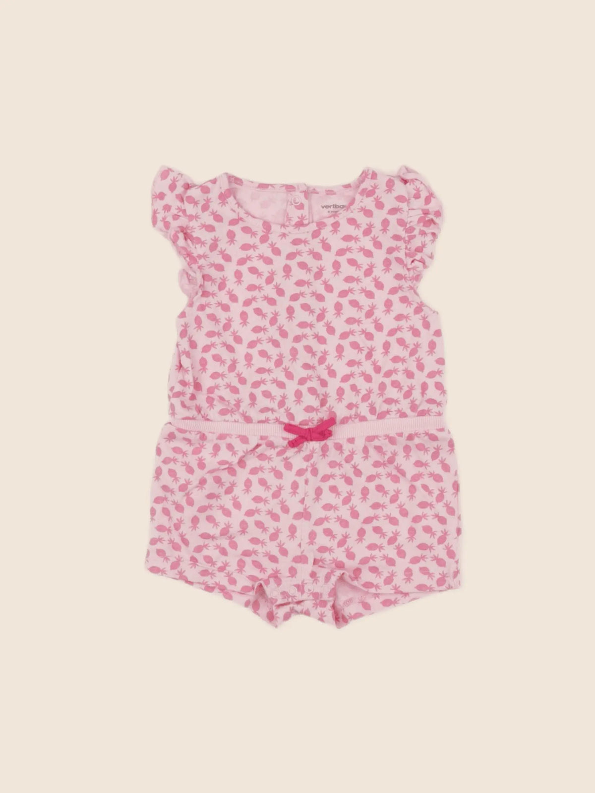 Vertbaudet - combinaison rose - 6 mois
