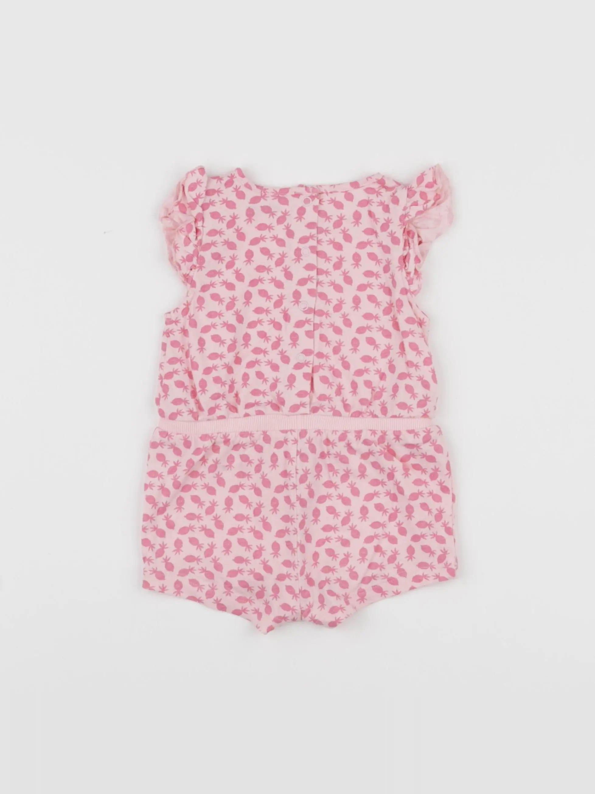 Vertbaudet - combinaison rose - 6 mois