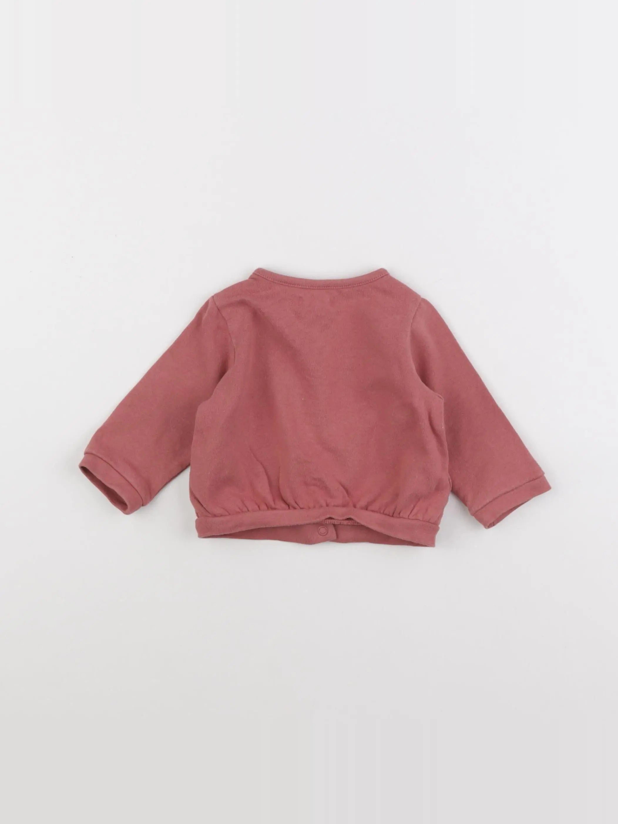 Vertbaudet - gilet rose - 6 mois