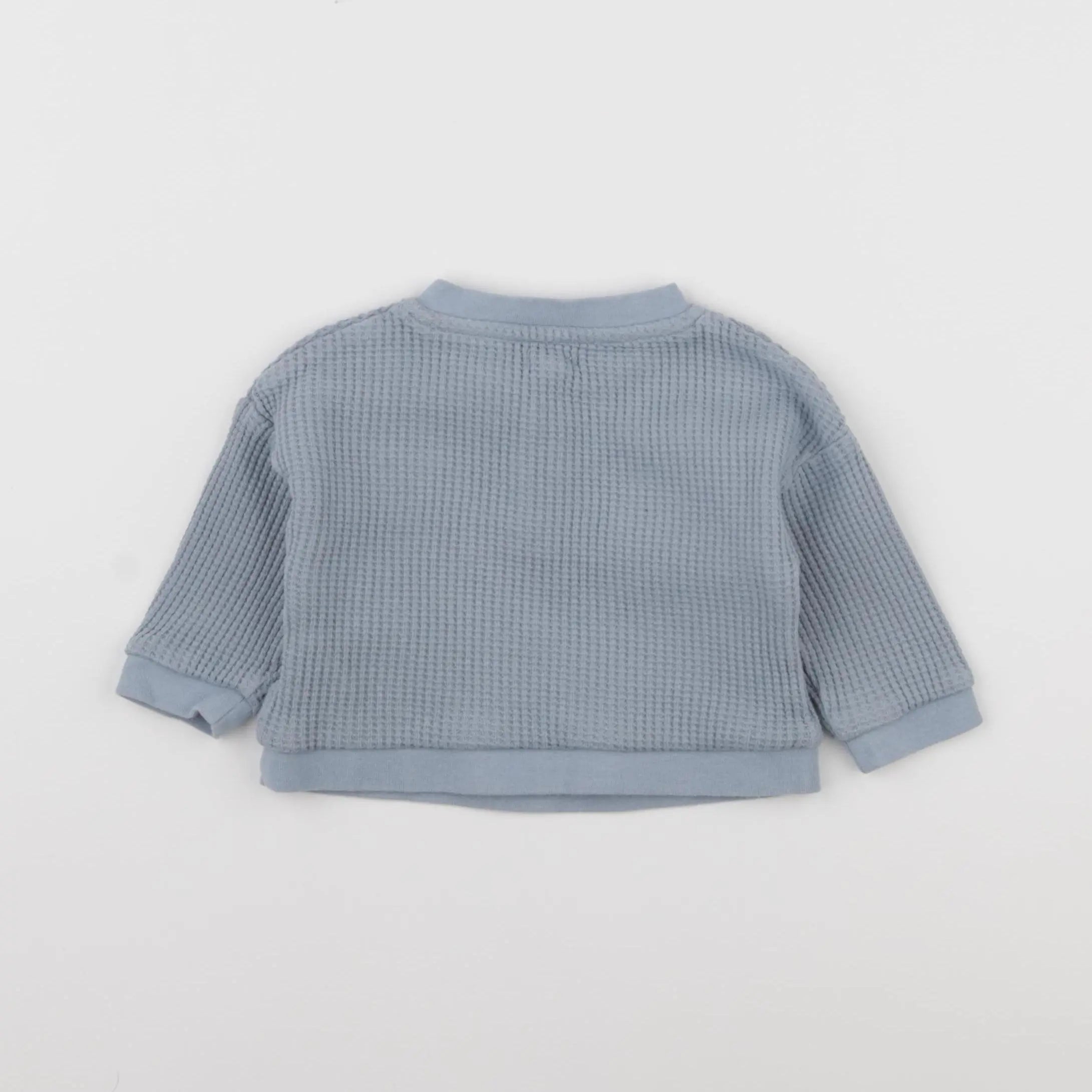 Vertbaudet - sweat bleu - 9 mois