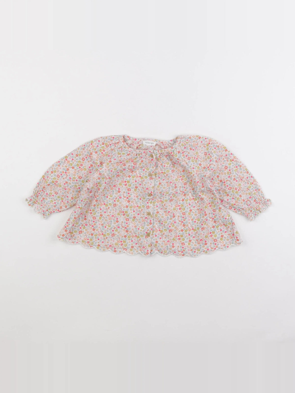 Vertbaudet - blouse rose - 12 mois
