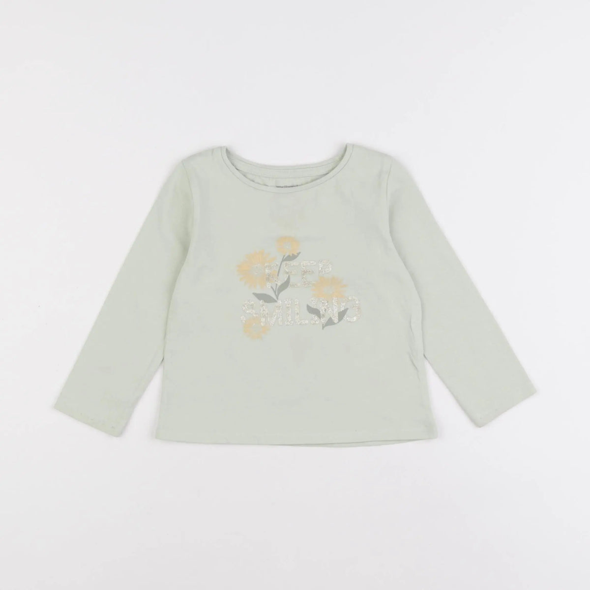 Vertbaudet - tee-shirt vert - 2 ans