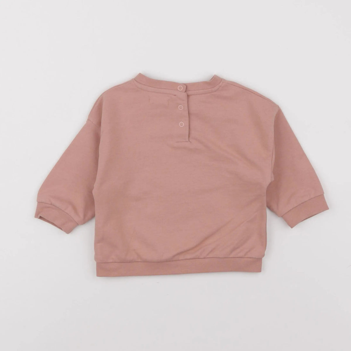 Vertbaudet - sweat rose - 9 mois