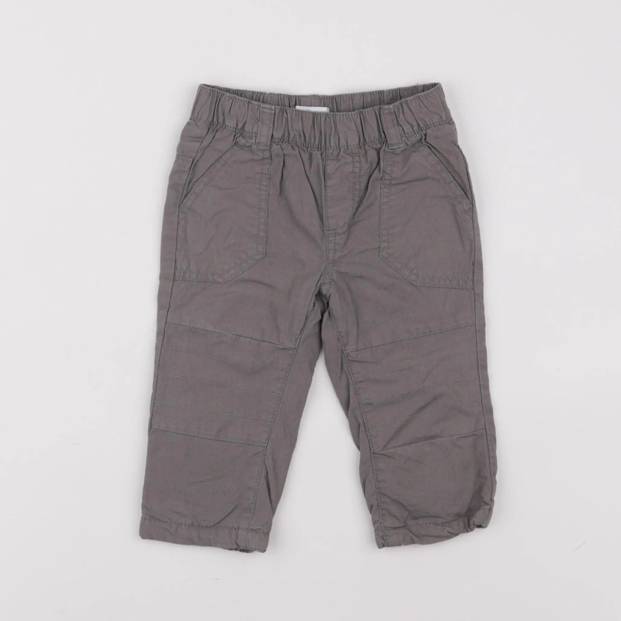 Vertbaudet - pantalon gris - 12 mois