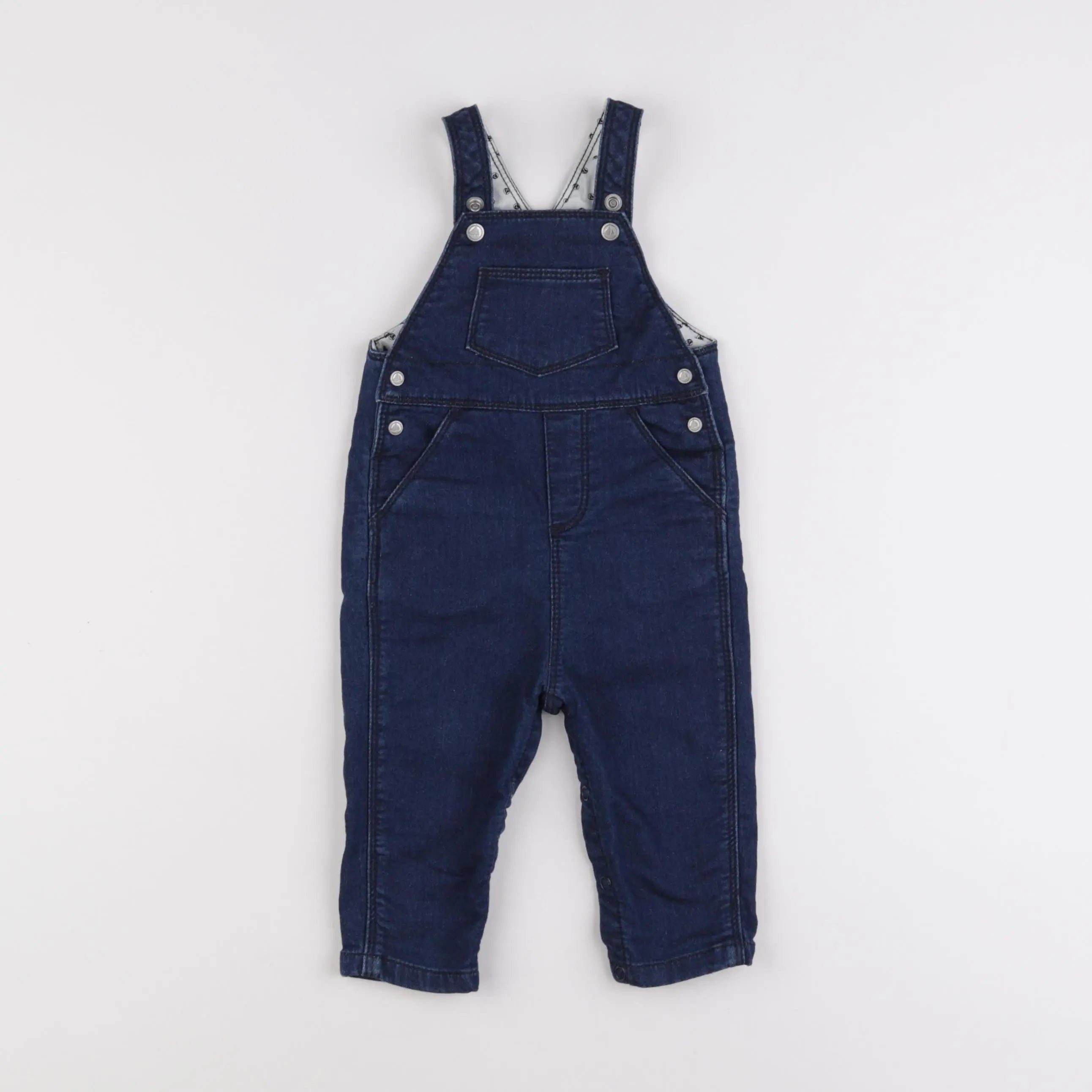 Petit Bateau - salopette bleu - 6 mois