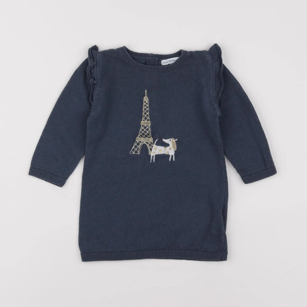 Vertbaudet - robe bleu - 18 mois