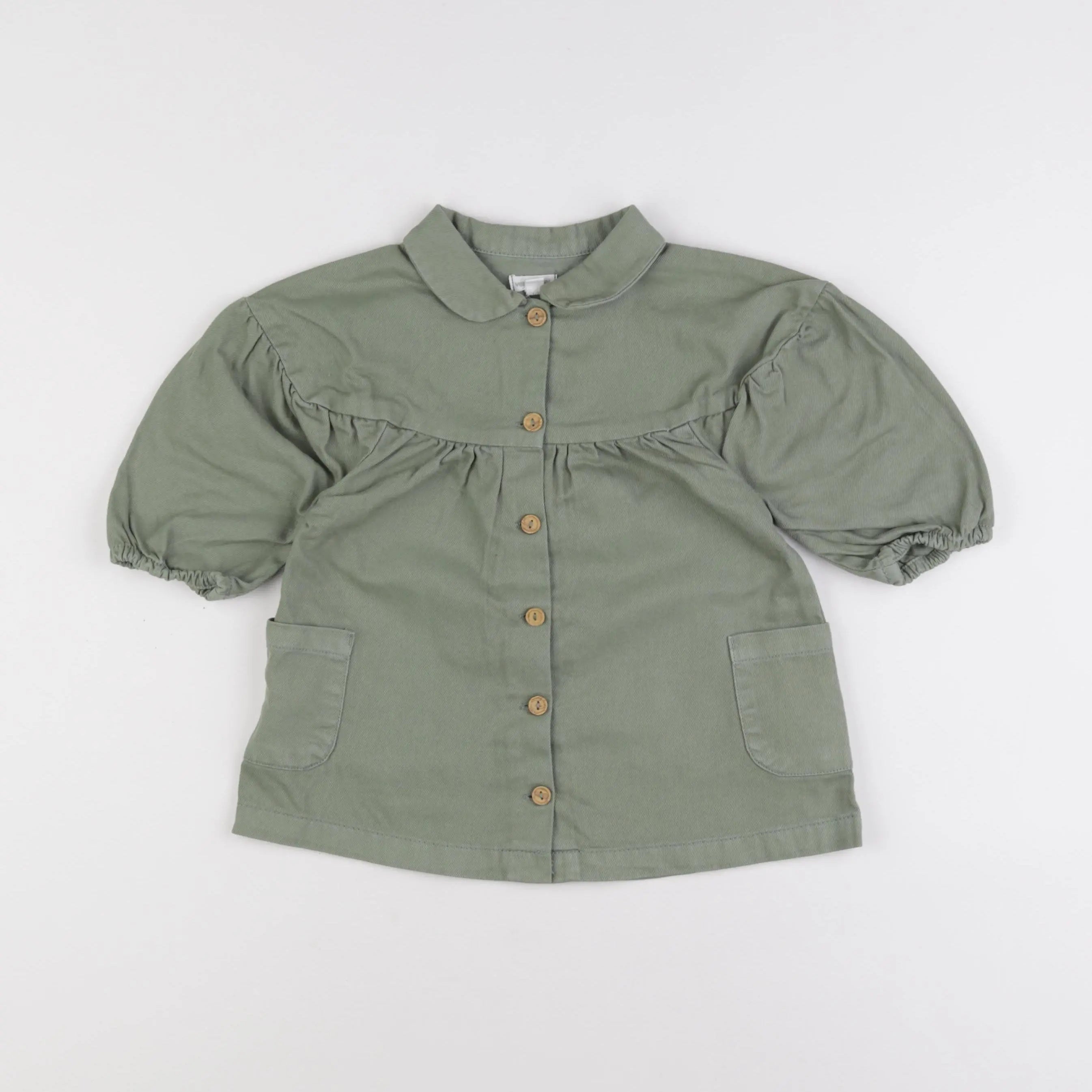 Vertbaudet - robe vert - 18 mois