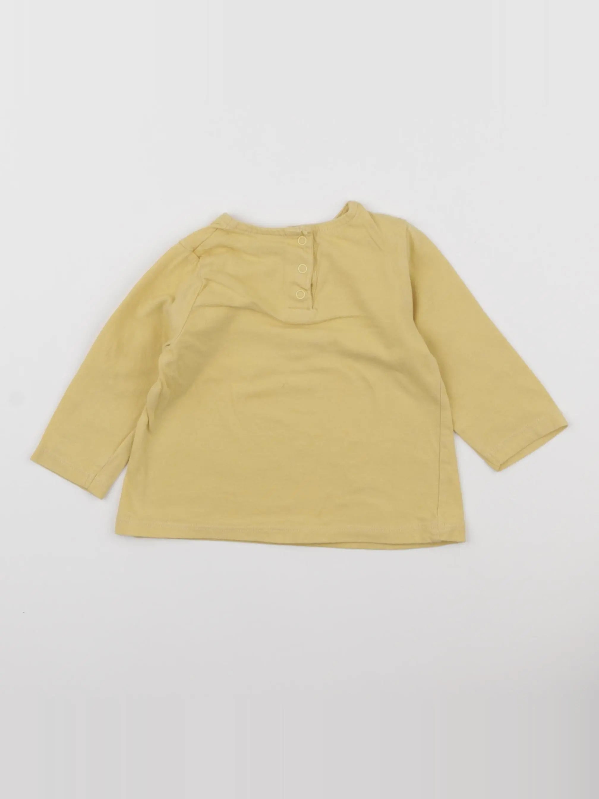 Tape à l'oeil - tee-shirt jaune - 6 mois