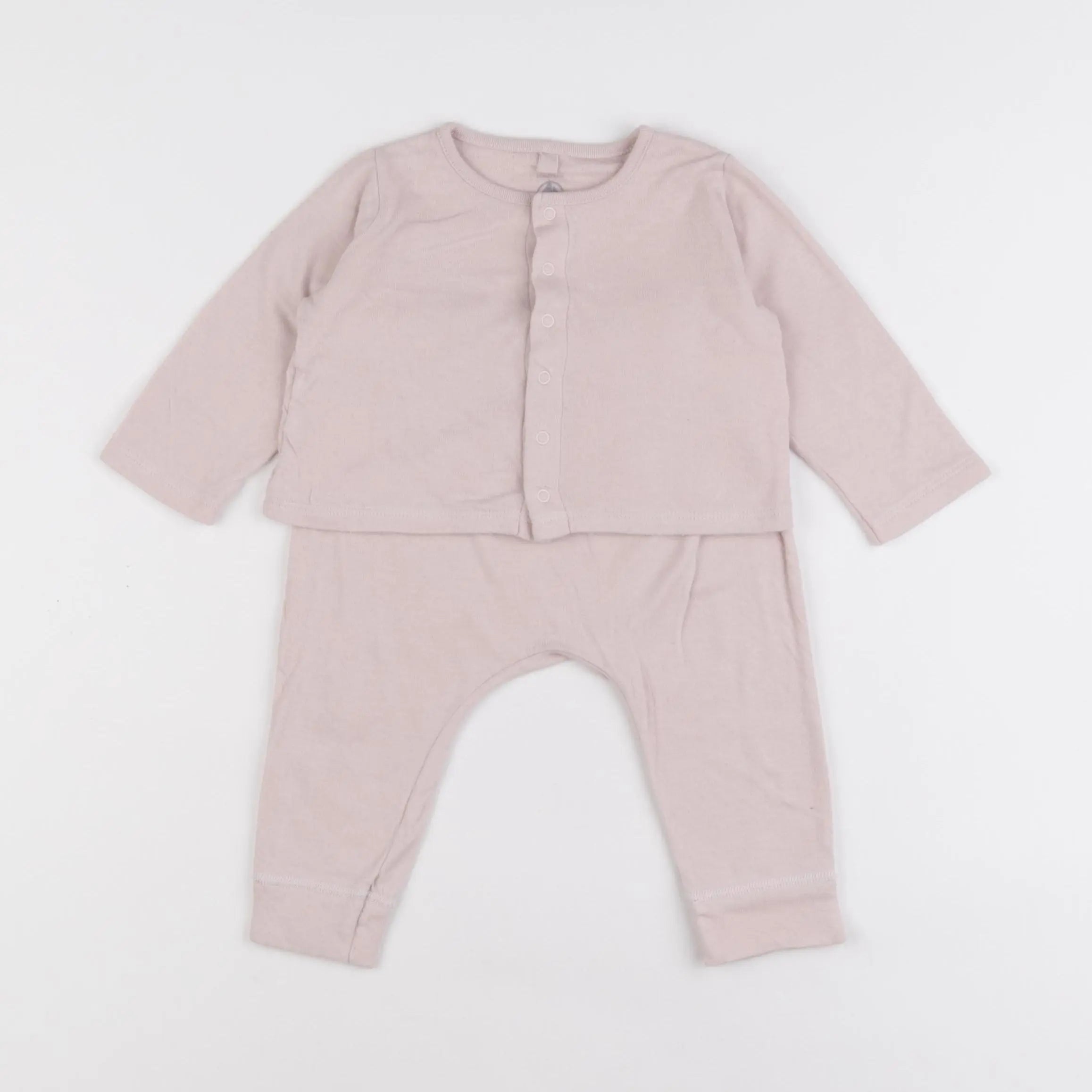Petit Bateau - ensemble rose - 12 mois