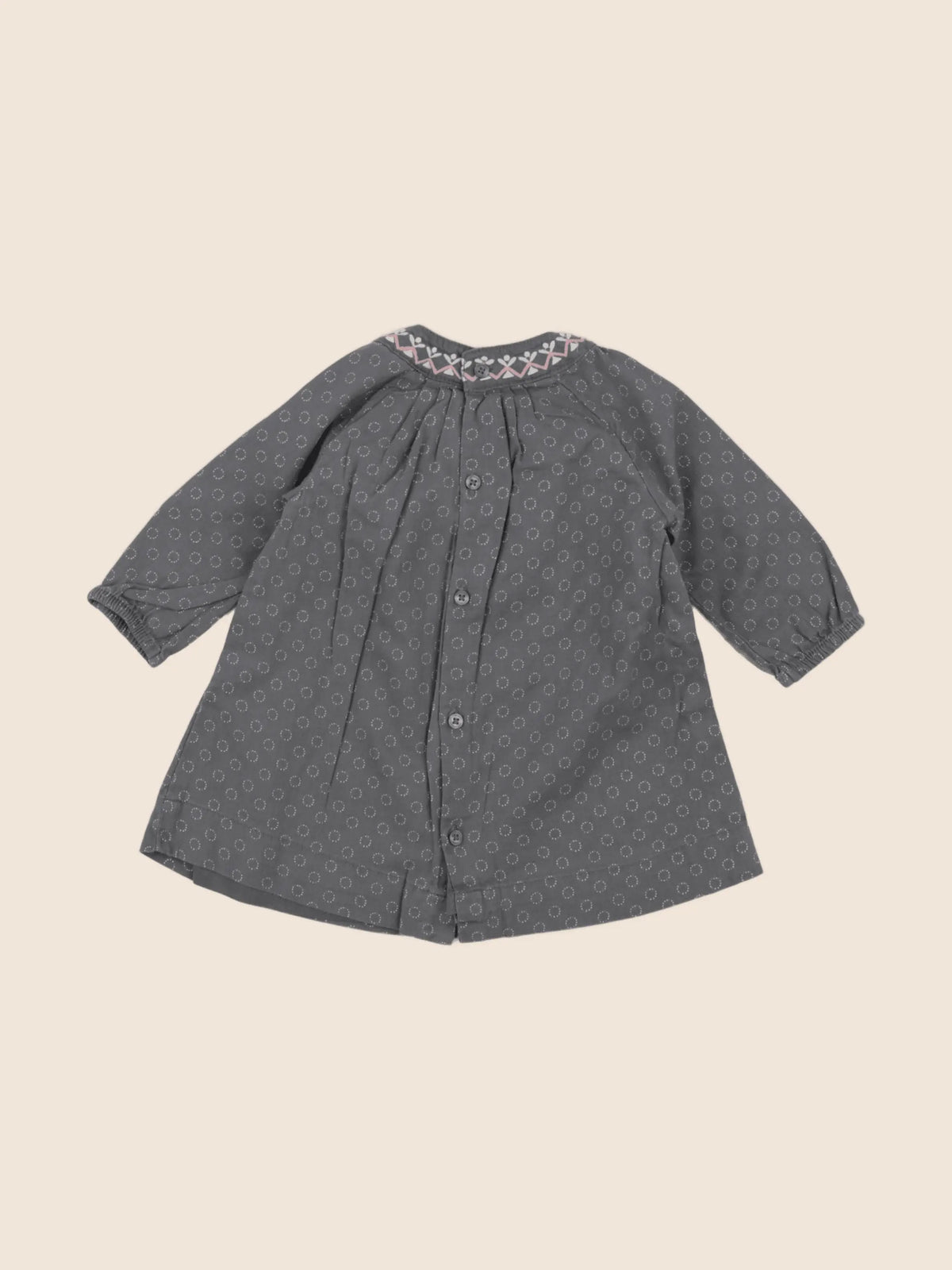 Vertbaudet - robe gris - 6 mois