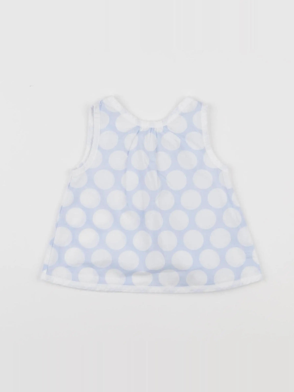 Jacadi - blouse blanc, bleu - 12 mois