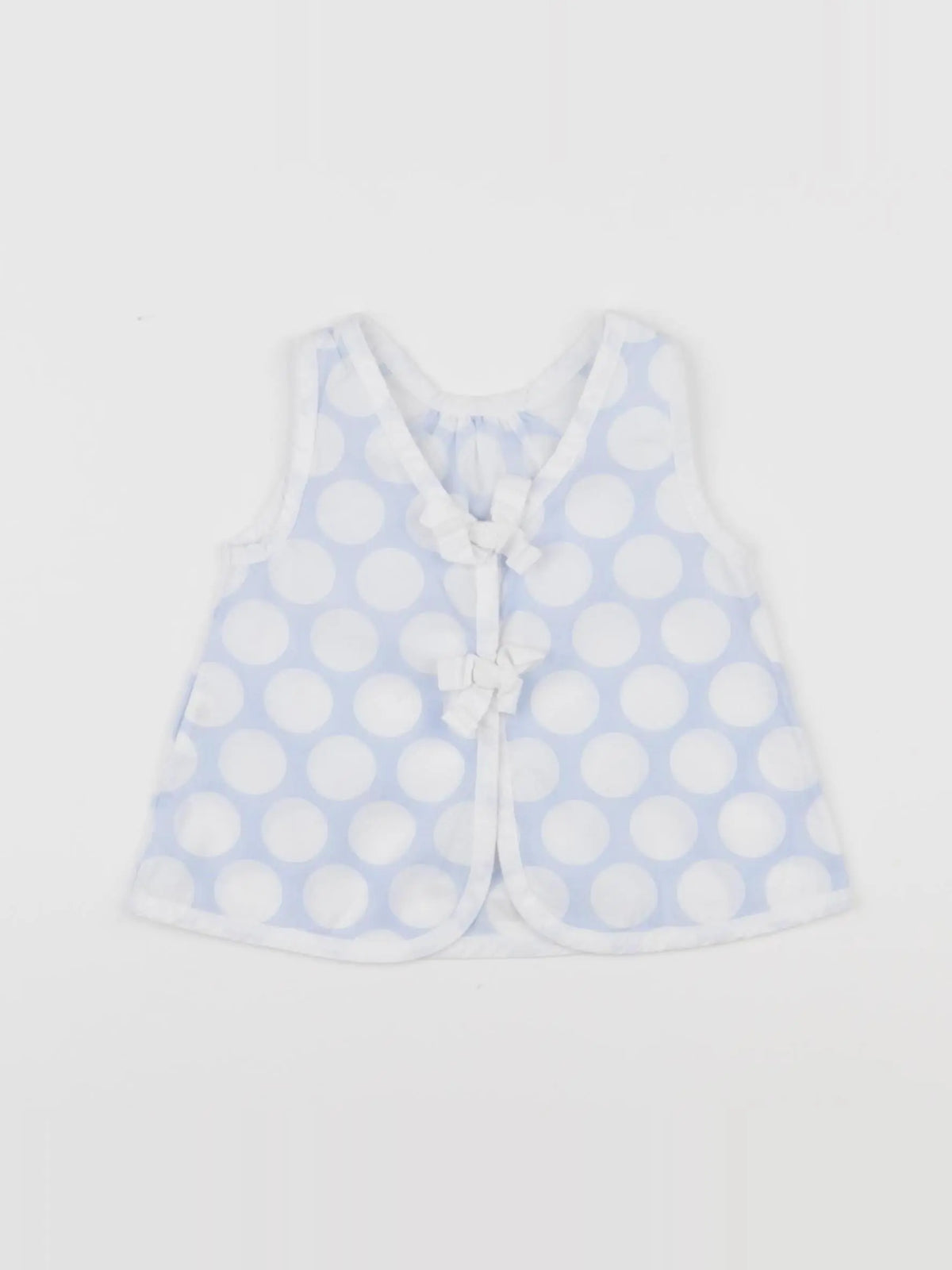 Jacadi - blouse blanc, bleu - 12 mois