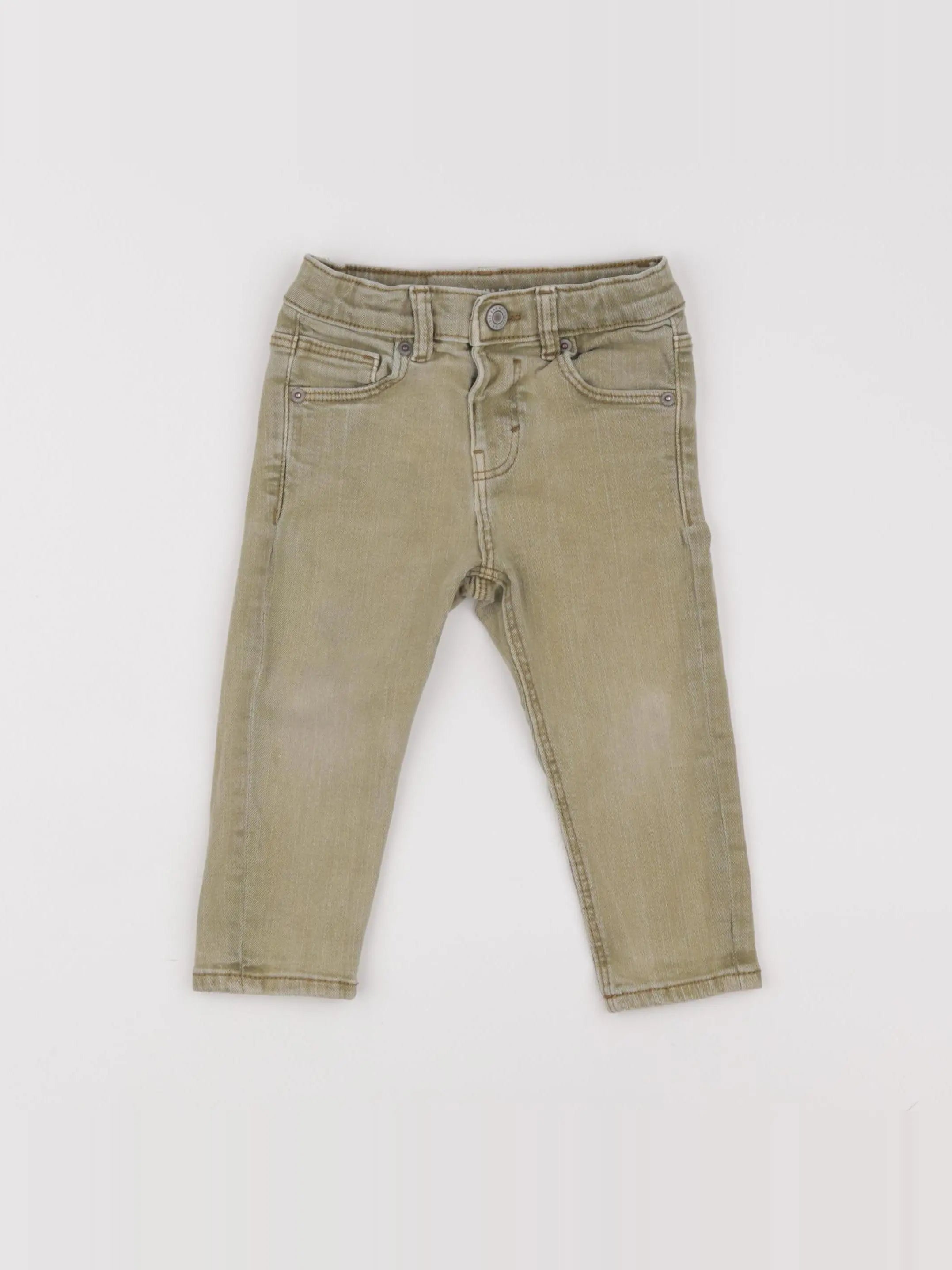 Zara - jean vert - 12/18 mois