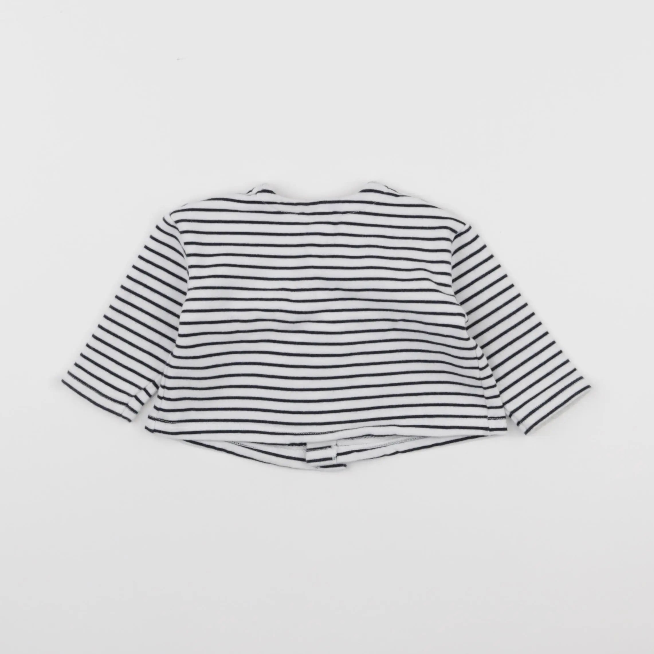 Petit Bateau - sweat bleu - 6 mois